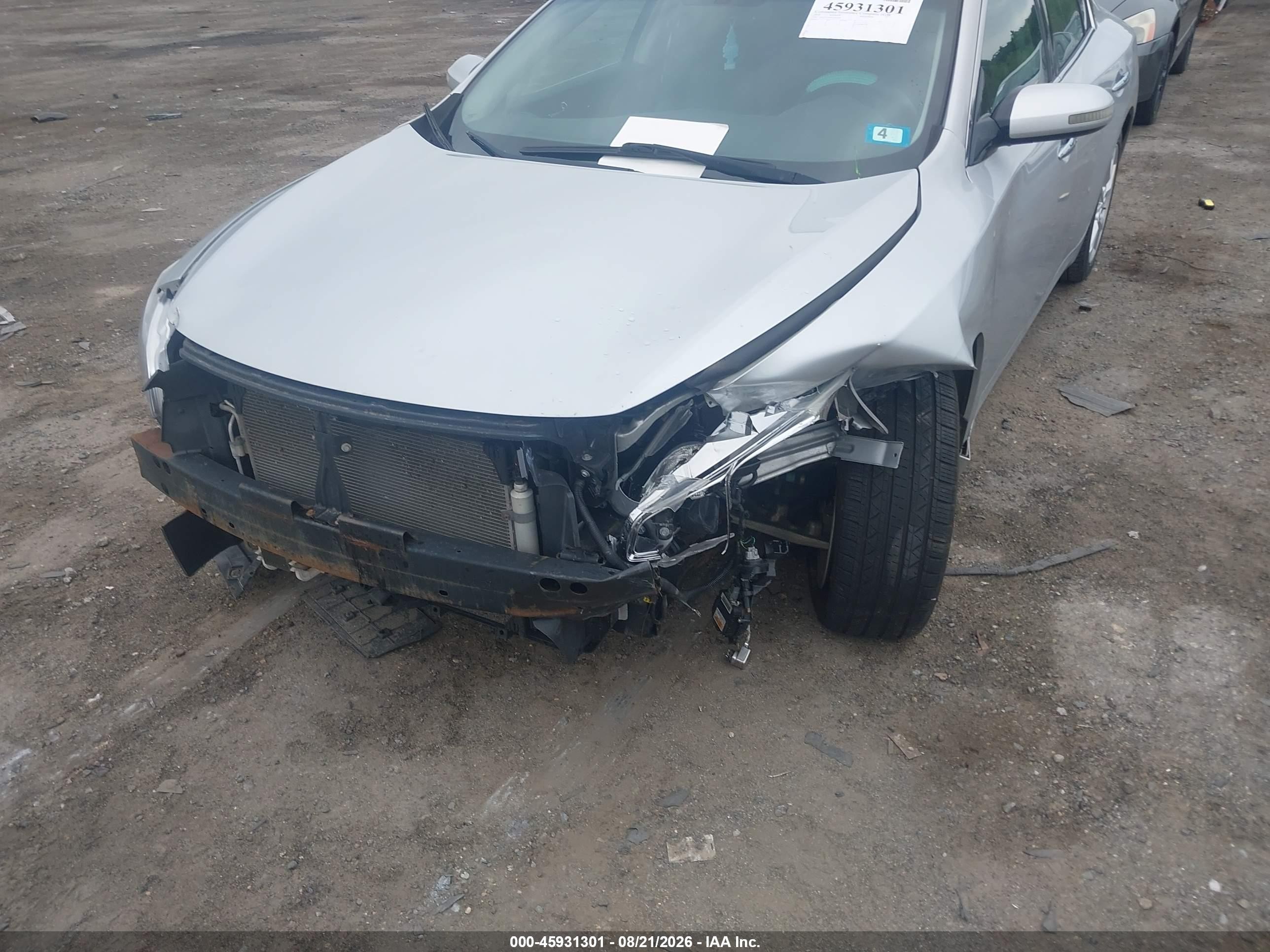 2014 Nissan Maxima 3.5 Sv Silver vin: 1N4AA5AP5EC465296
