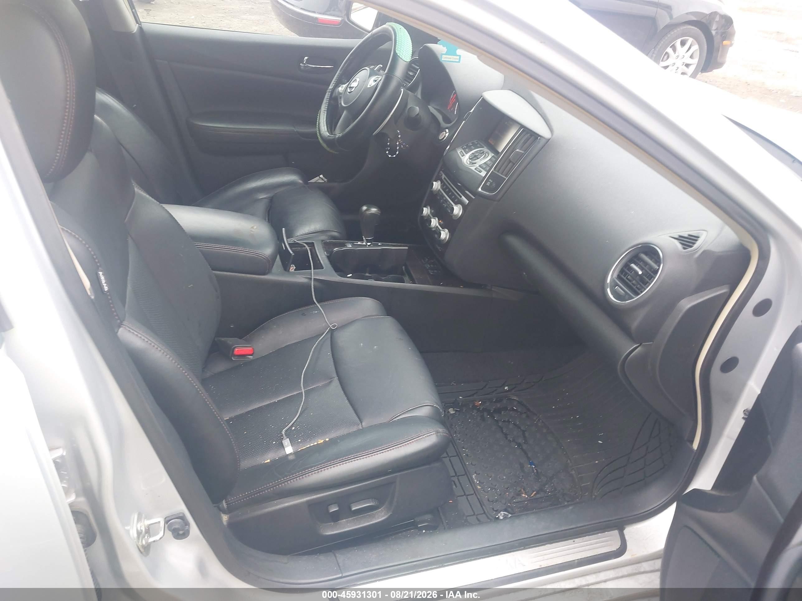 2014 Nissan Maxima 3.5 Sv Silver vin: 1N4AA5AP5EC465296