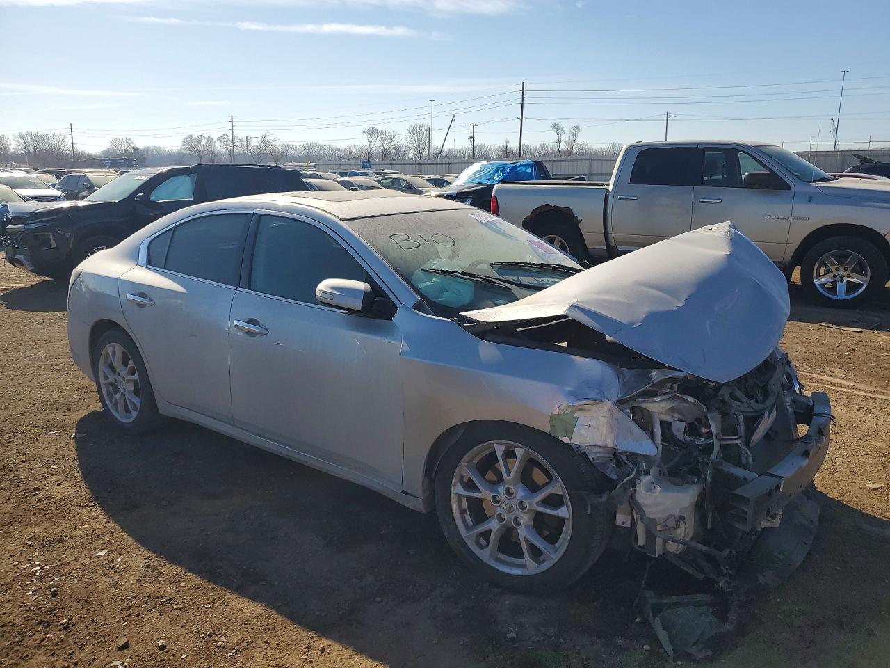 2014 Nissan Maxima Silver vin: 1N4AA5AP5EC474726