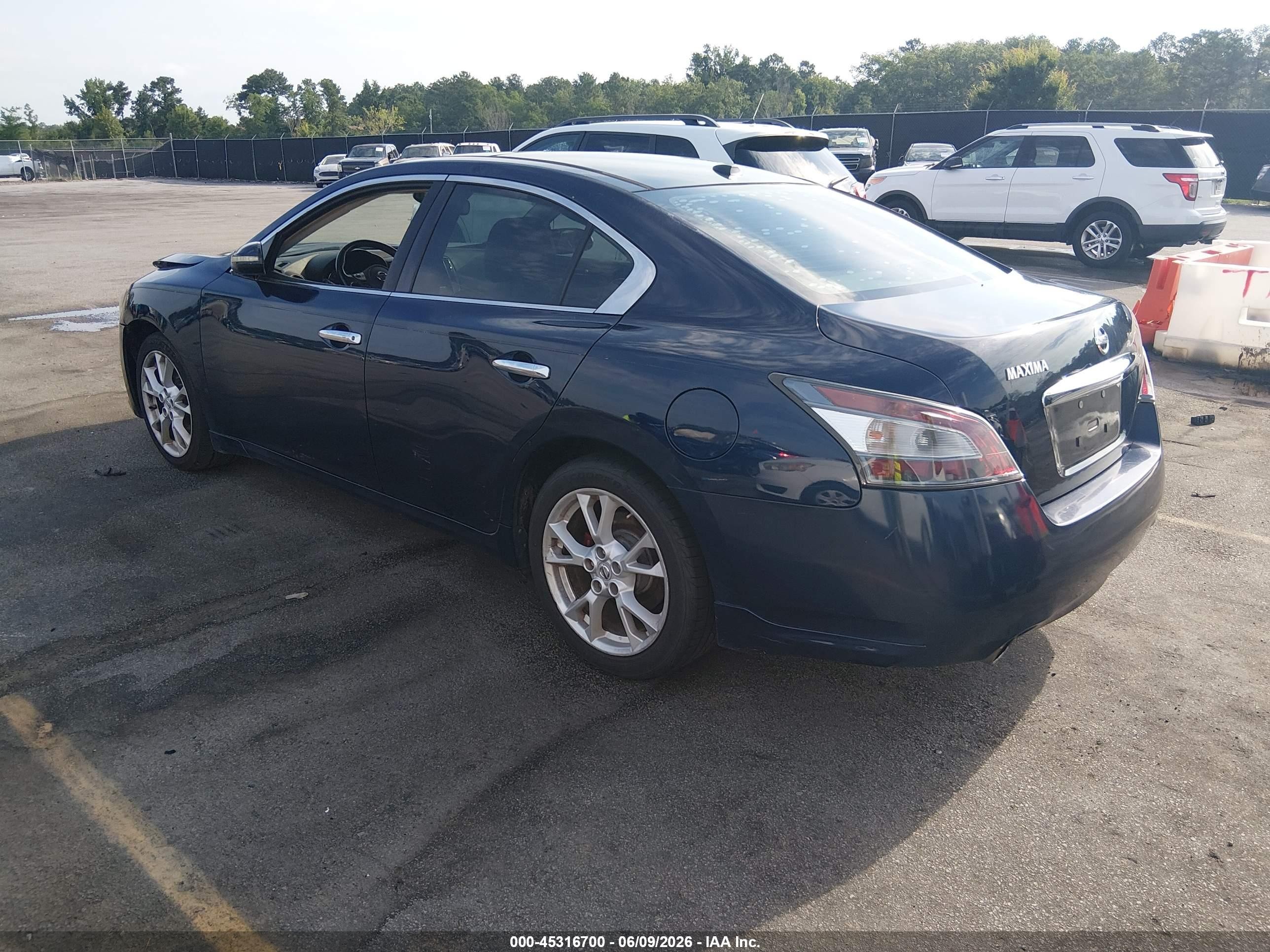2014 Nissan Maxima 3.5 Sv Dark Blue vin: 1N4AA5AP5EC474967