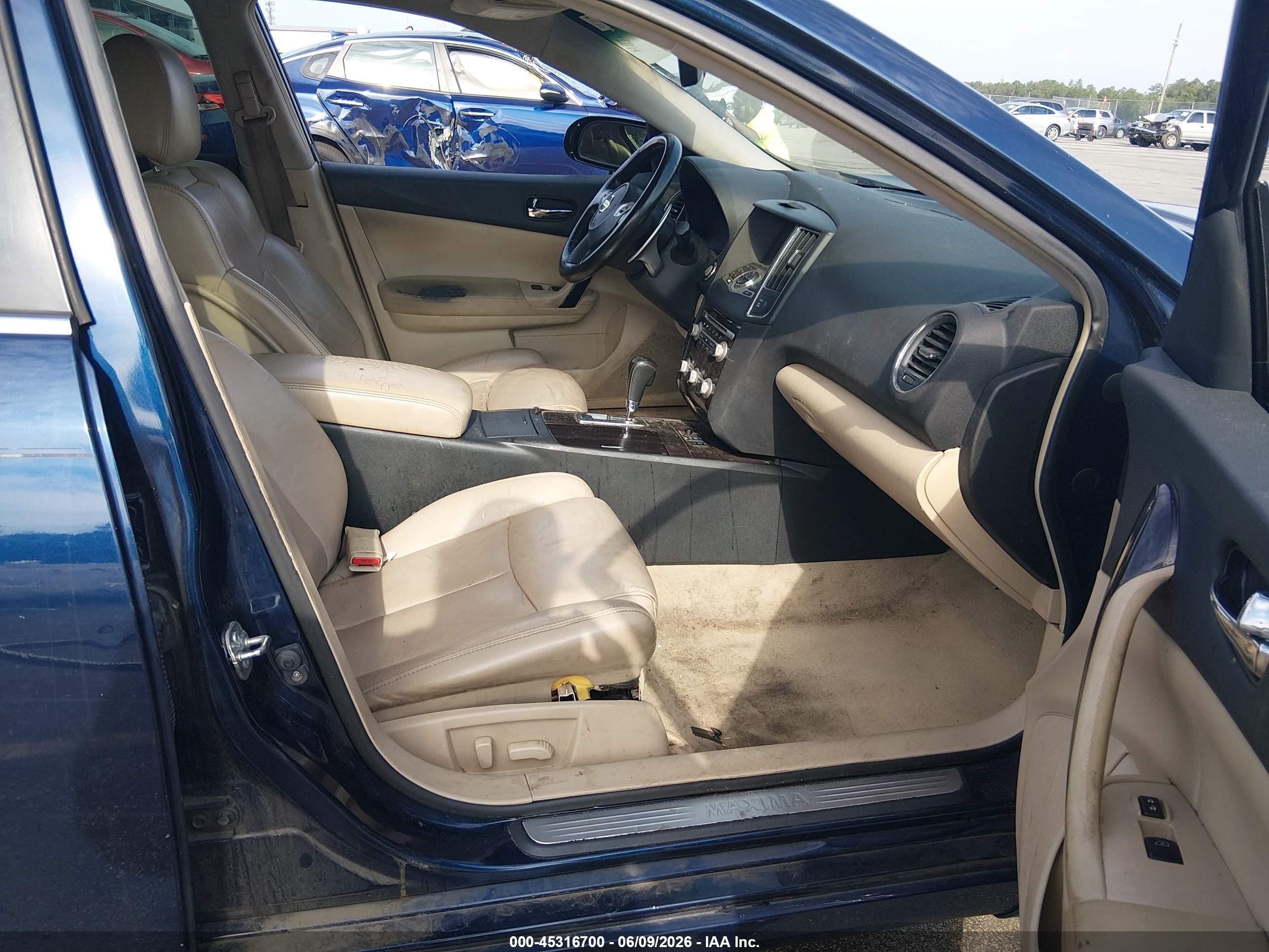 2014 Nissan Maxima 3.5 Sv Dark Blue vin: 1N4AA5AP5EC474967
