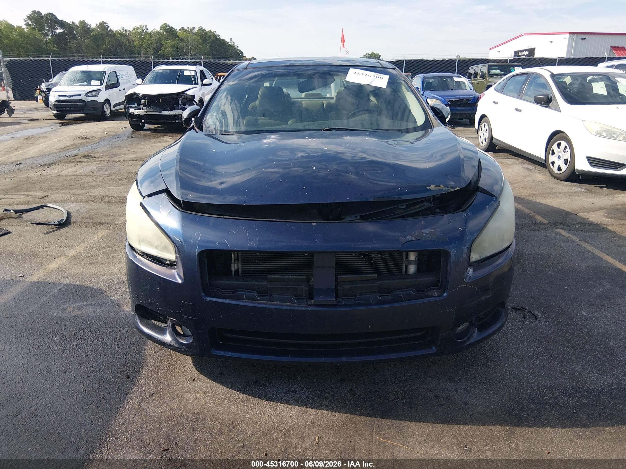 2014 Nissan Maxima 3.5 Sv Dark Blue vin: 1N4AA5AP5EC474967