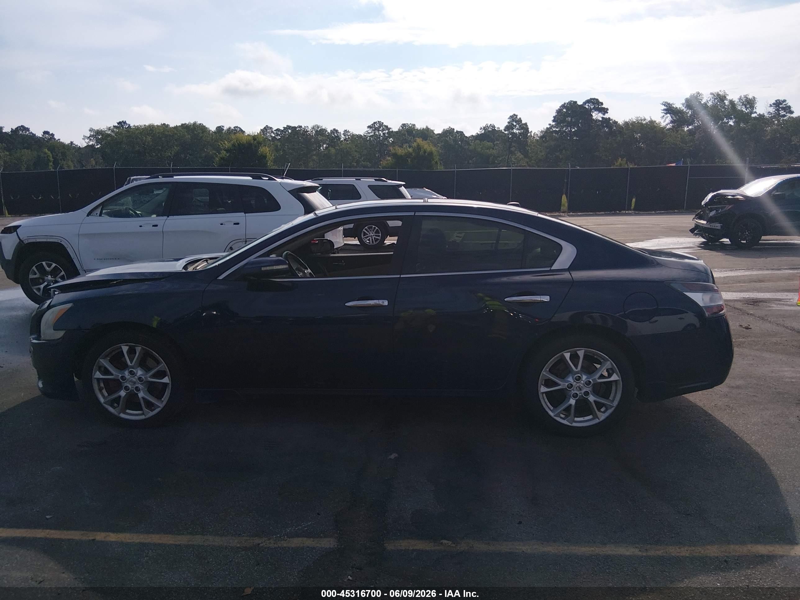 2014 Nissan Maxima 3.5 Sv Dark Blue vin: 1N4AA5AP5EC474967