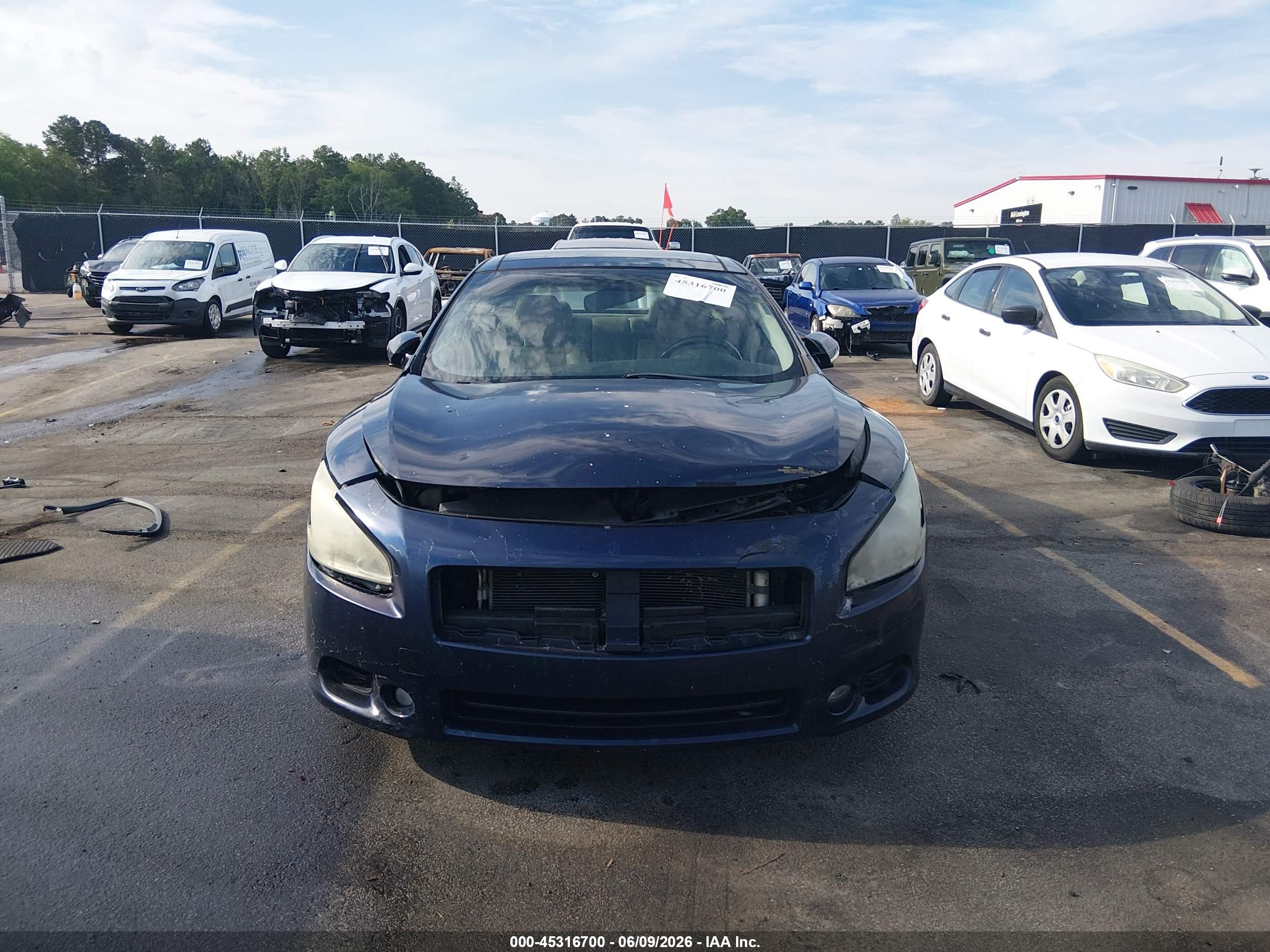 2014 Nissan Maxima 3.5 Sv Dark Blue vin: 1N4AA5AP5EC474967