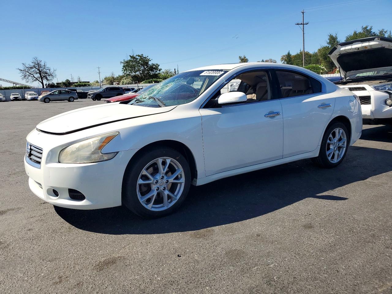 2014 Nissan Maxima 3.5 S White vin: 1N4AA5AP5EC475536