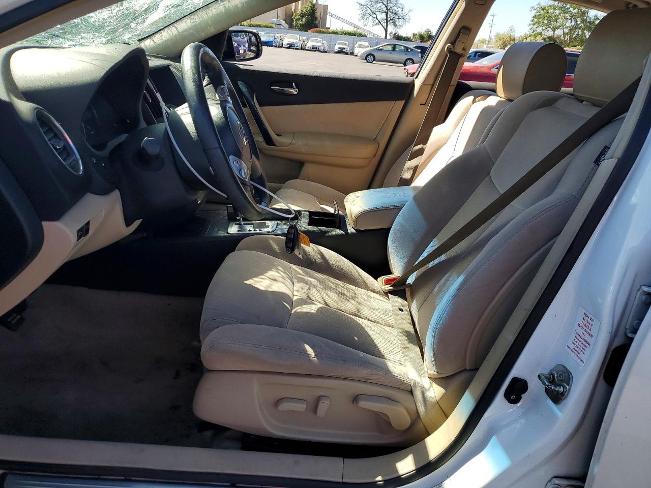 2014 Nissan Maxima 3.5 S White vin: 1N4AA5AP5EC475536