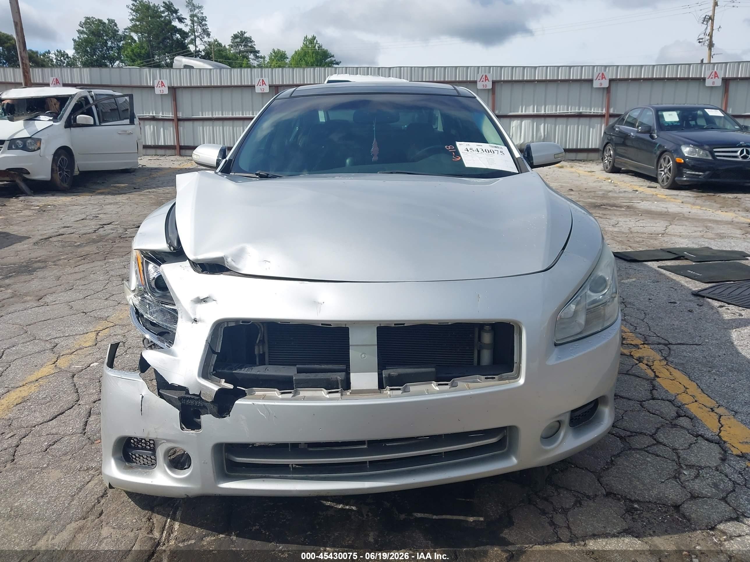 2014 Nissan Maxima 3.5 Sv Silver vin: 1N4AA5AP5EC477092