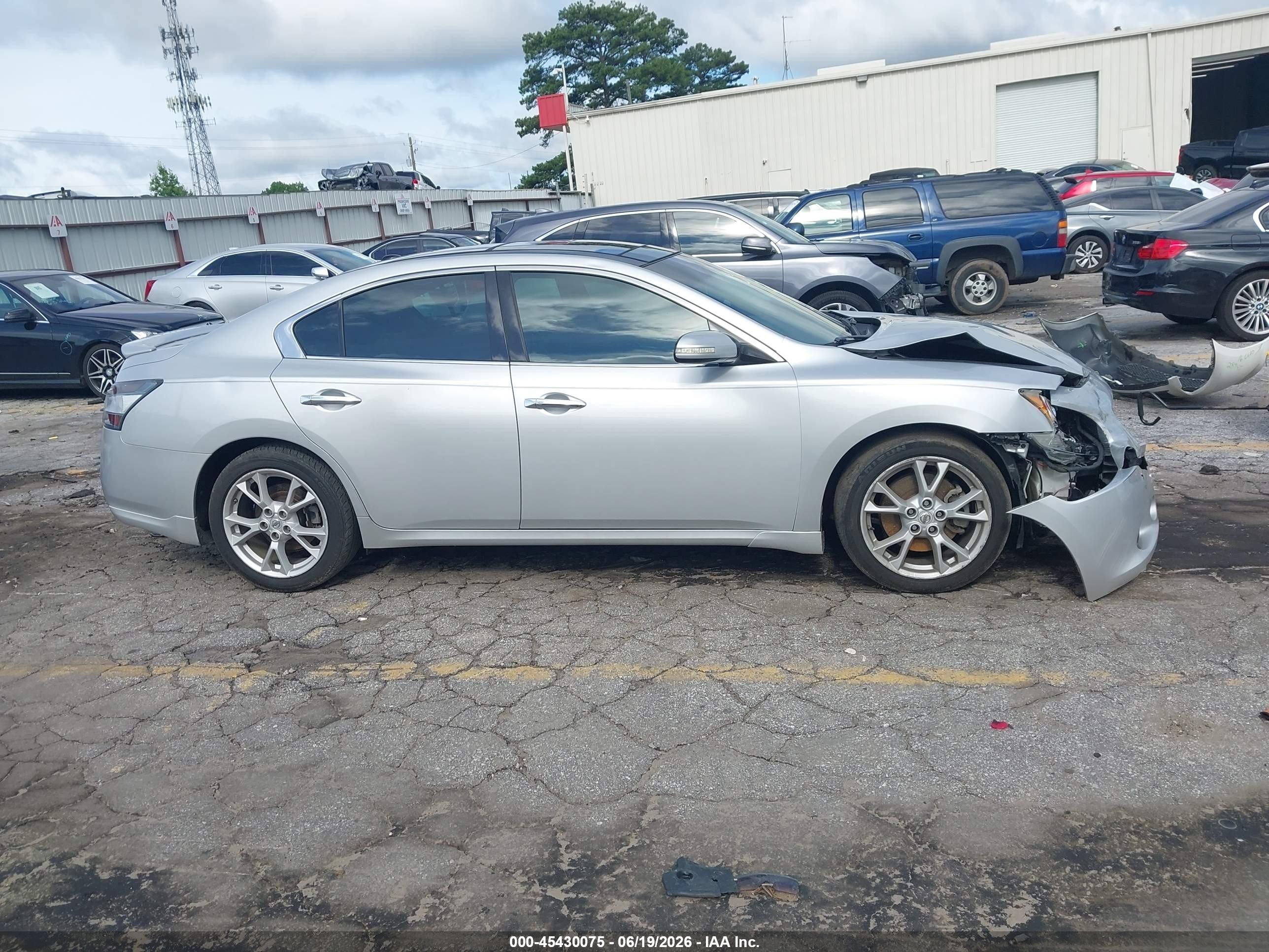 2014 Nissan Maxima 3.5 Sv Silver vin: 1N4AA5AP5EC477092