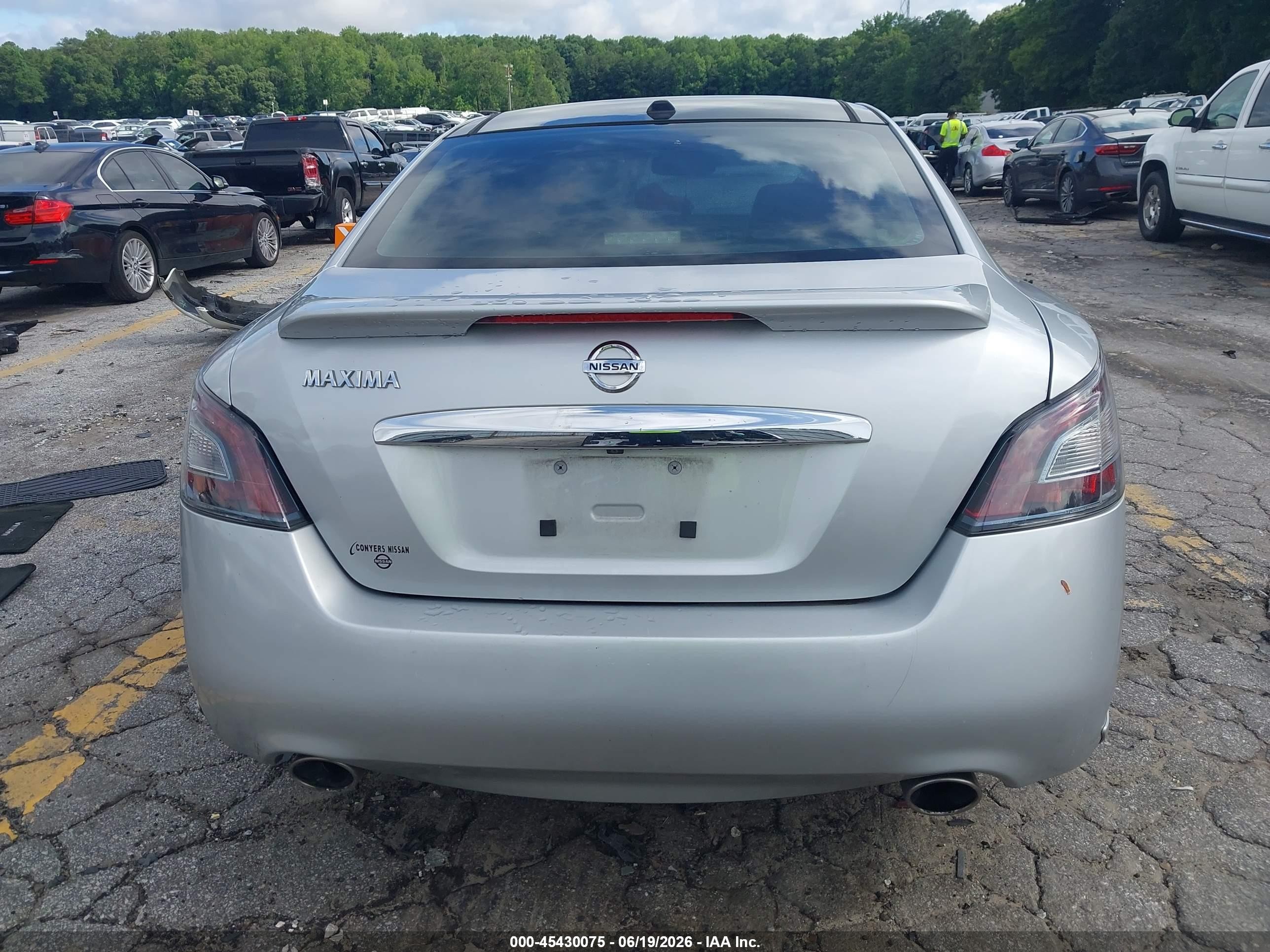 2014 Nissan Maxima 3.5 Sv Silver vin: 1N4AA5AP5EC477092