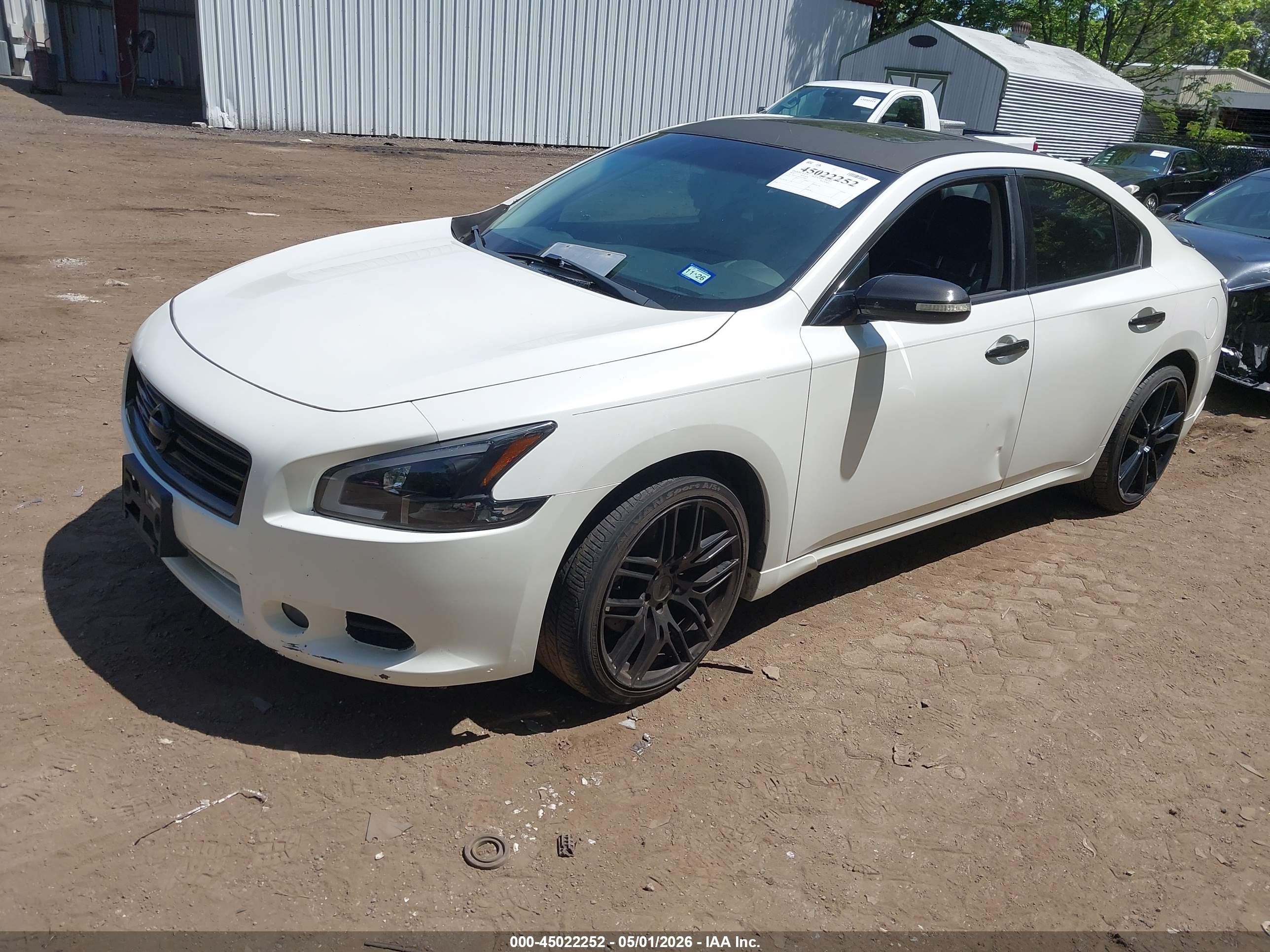 2014 Nissan Maxima 3.5 Sv White vin: 1N4AA5AP5EC478016