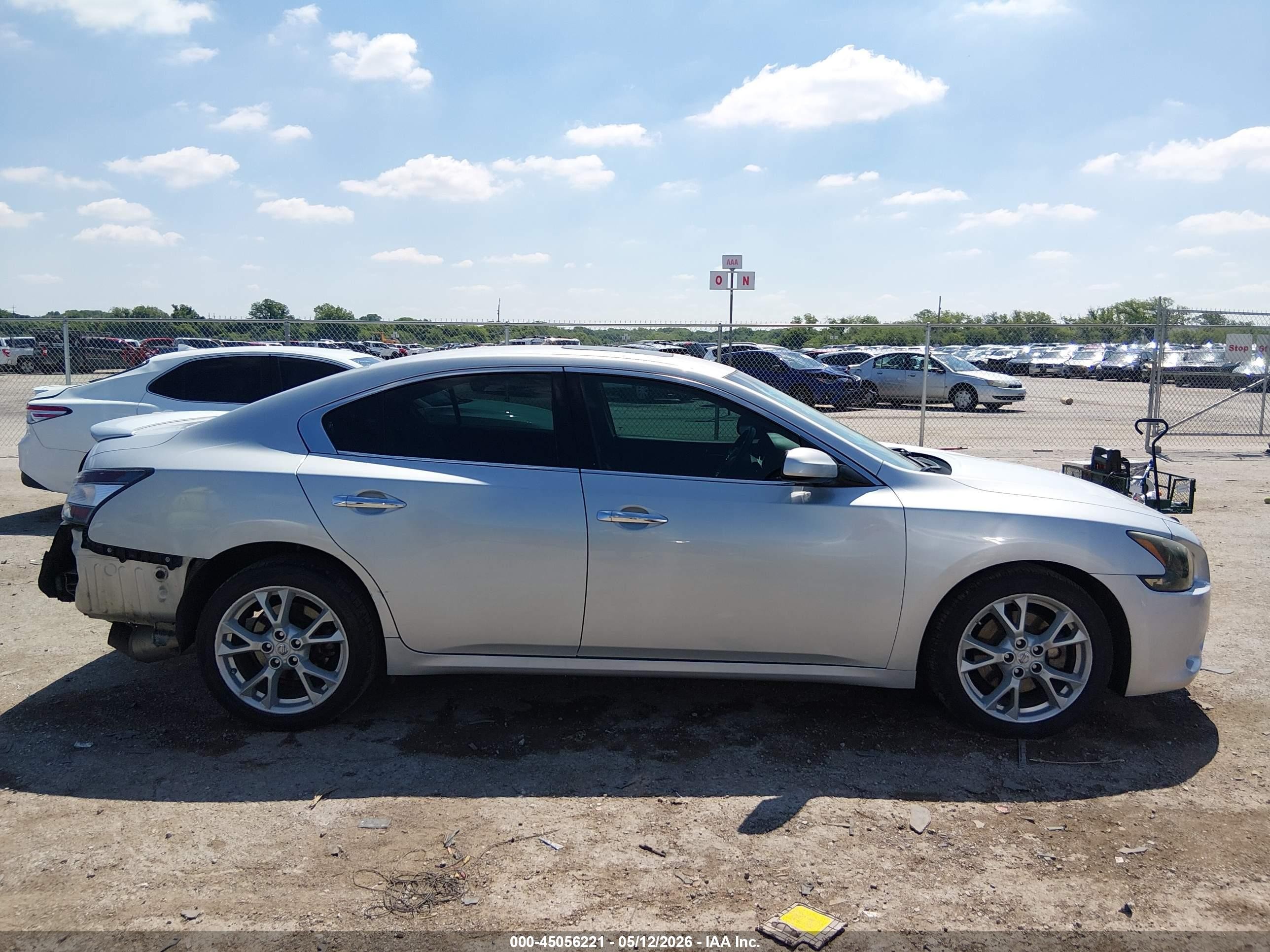 2014 Nissan Maxima 3.5 S/3.5 Sv Silver vin: 1N4AA5AP5EC481675