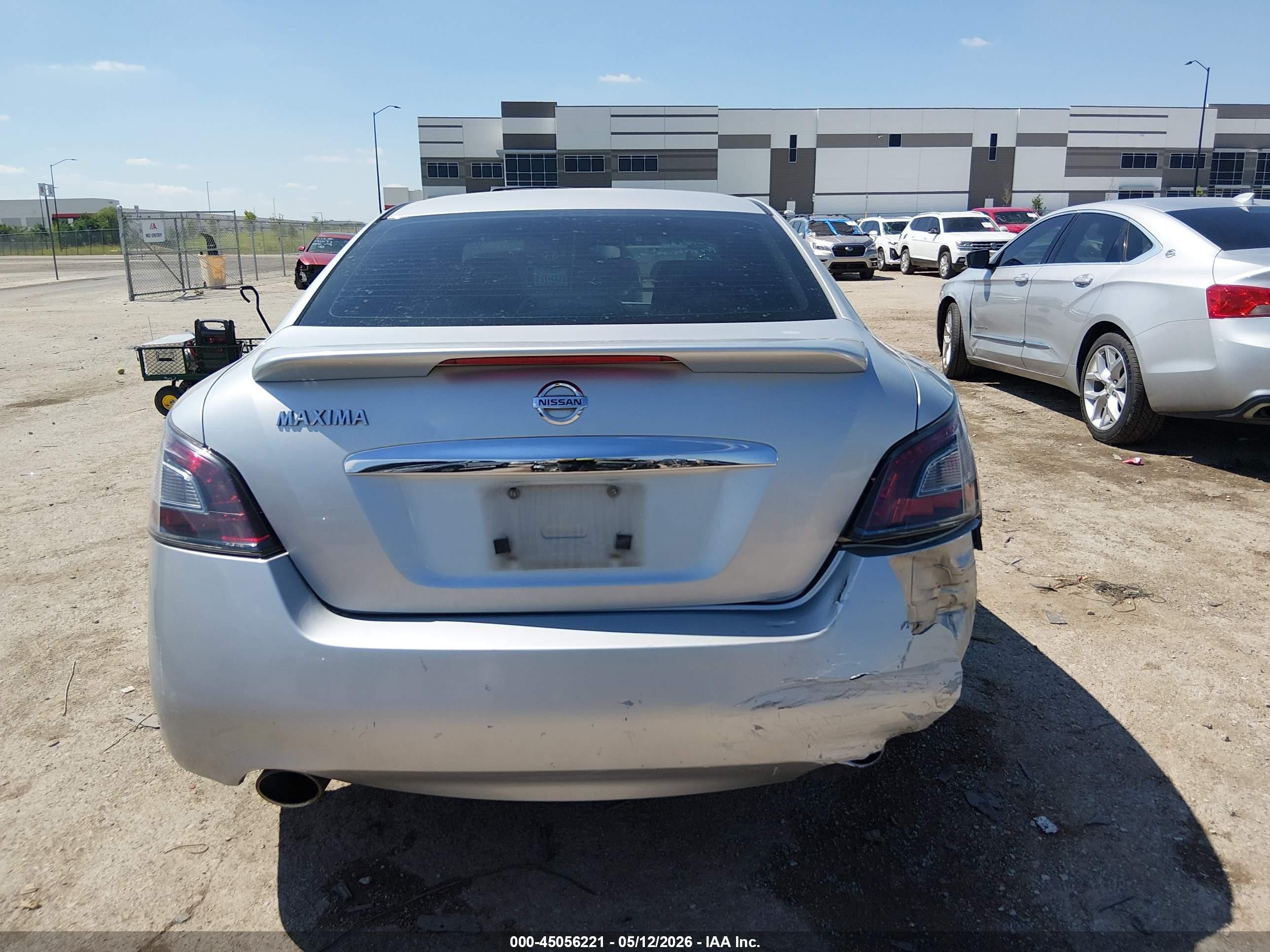 2014 Nissan Maxima 3.5 S/3.5 Sv Silver vin: 1N4AA5AP5EC481675