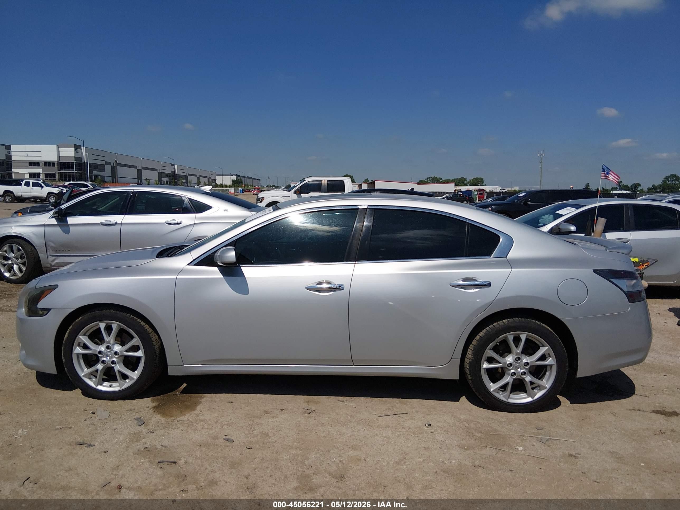 2014 Nissan Maxima 3.5 S/3.5 Sv Silver vin: 1N4AA5AP5EC481675