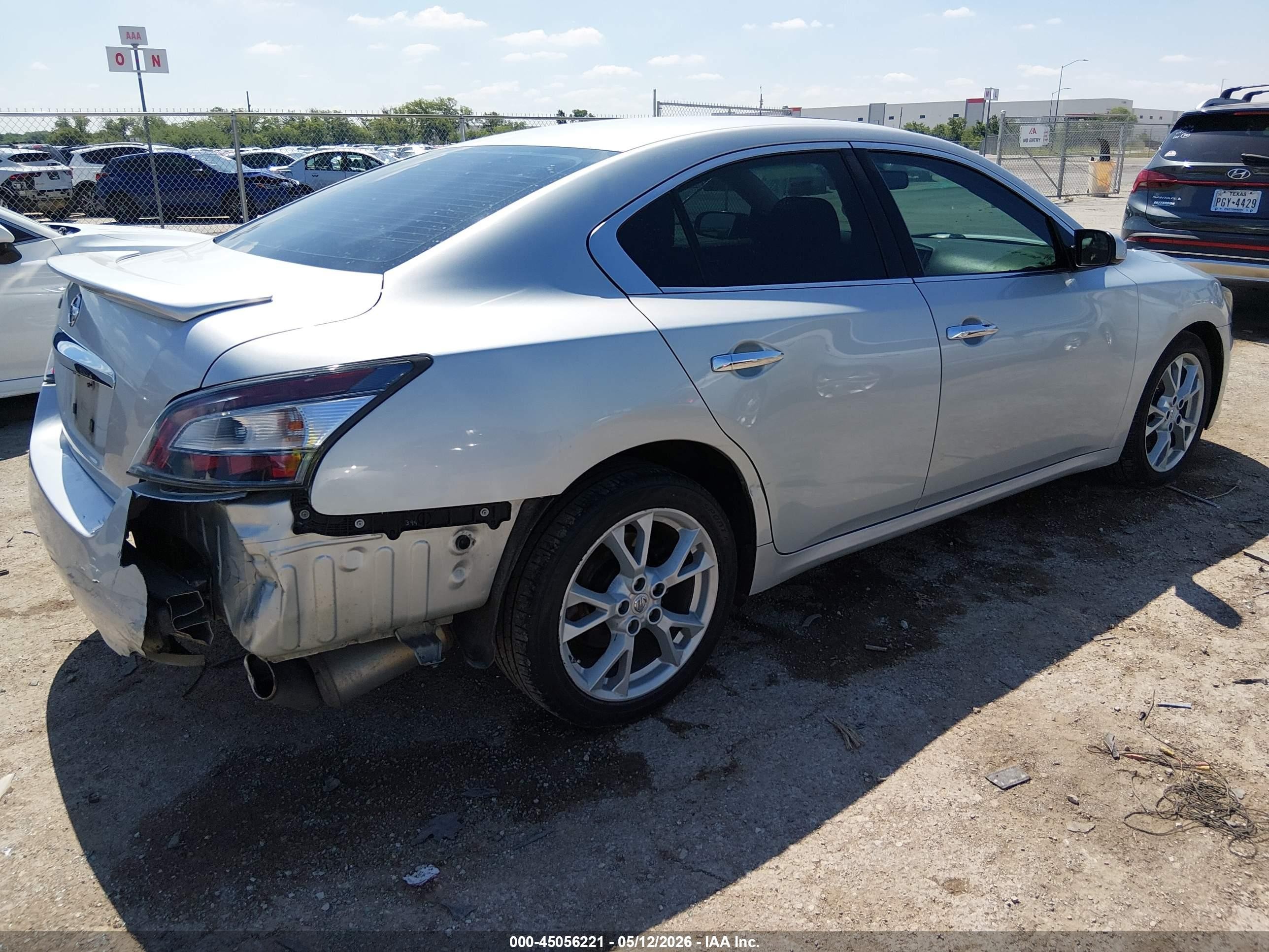 2014 Nissan Maxima 3.5 S/3.5 Sv Silver vin: 1N4AA5AP5EC481675