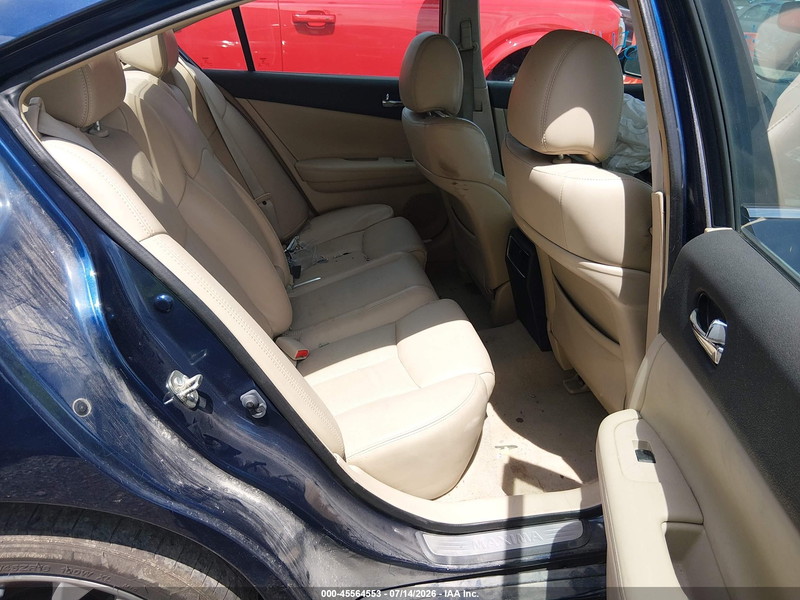 2014 Nissan Maxima 3.5 S/3.5 Sv Синий vin: 1N4AA5AP5EC484933
