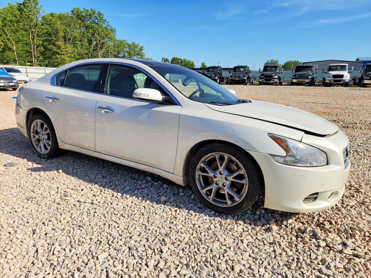 2014 Nissan Maxima 3.5 Sv White vin: 1N4AA5AP5EC485015
