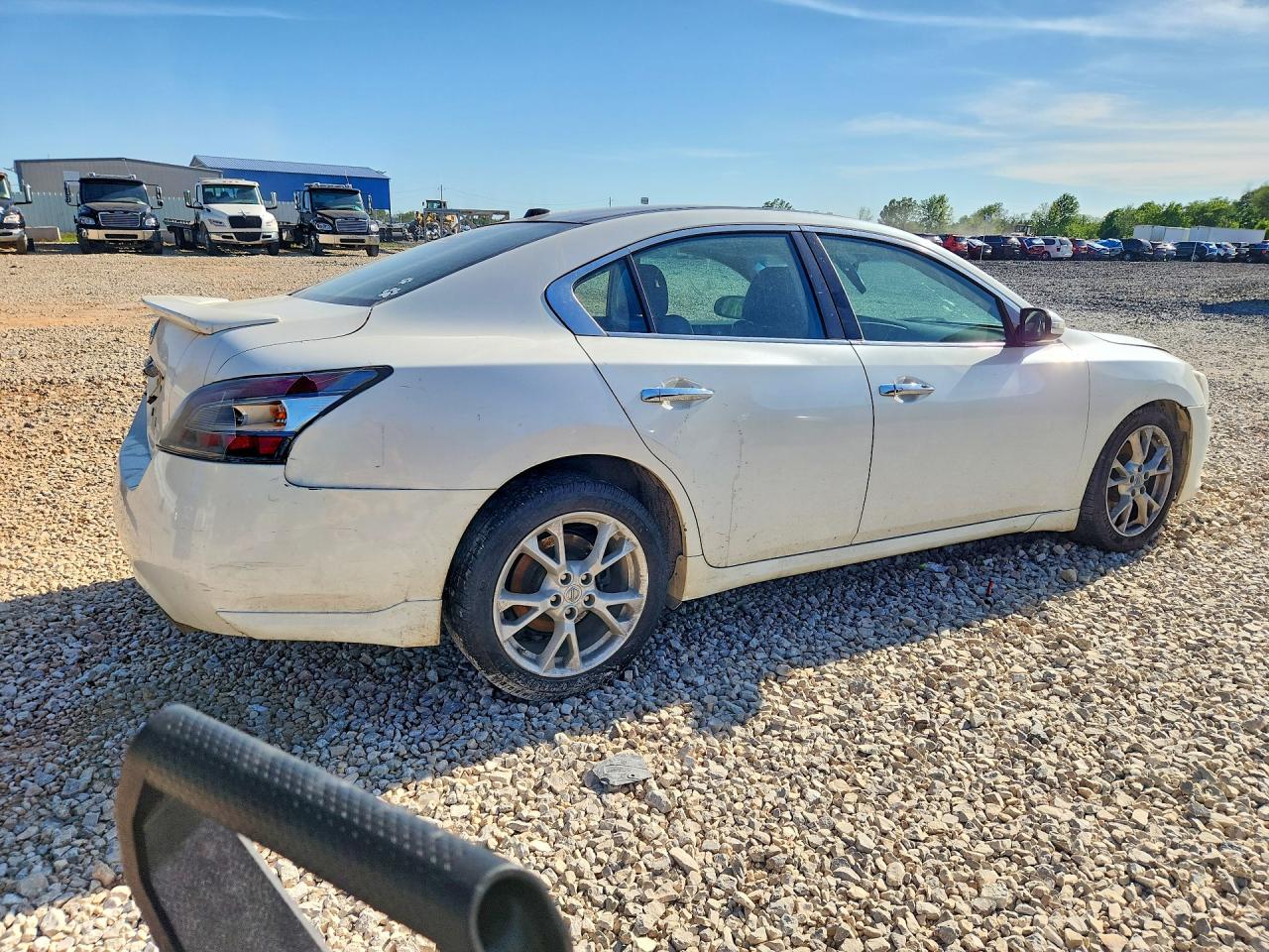 2014 Nissan Maxima 3.5 Sv White vin: 1N4AA5AP5EC485015