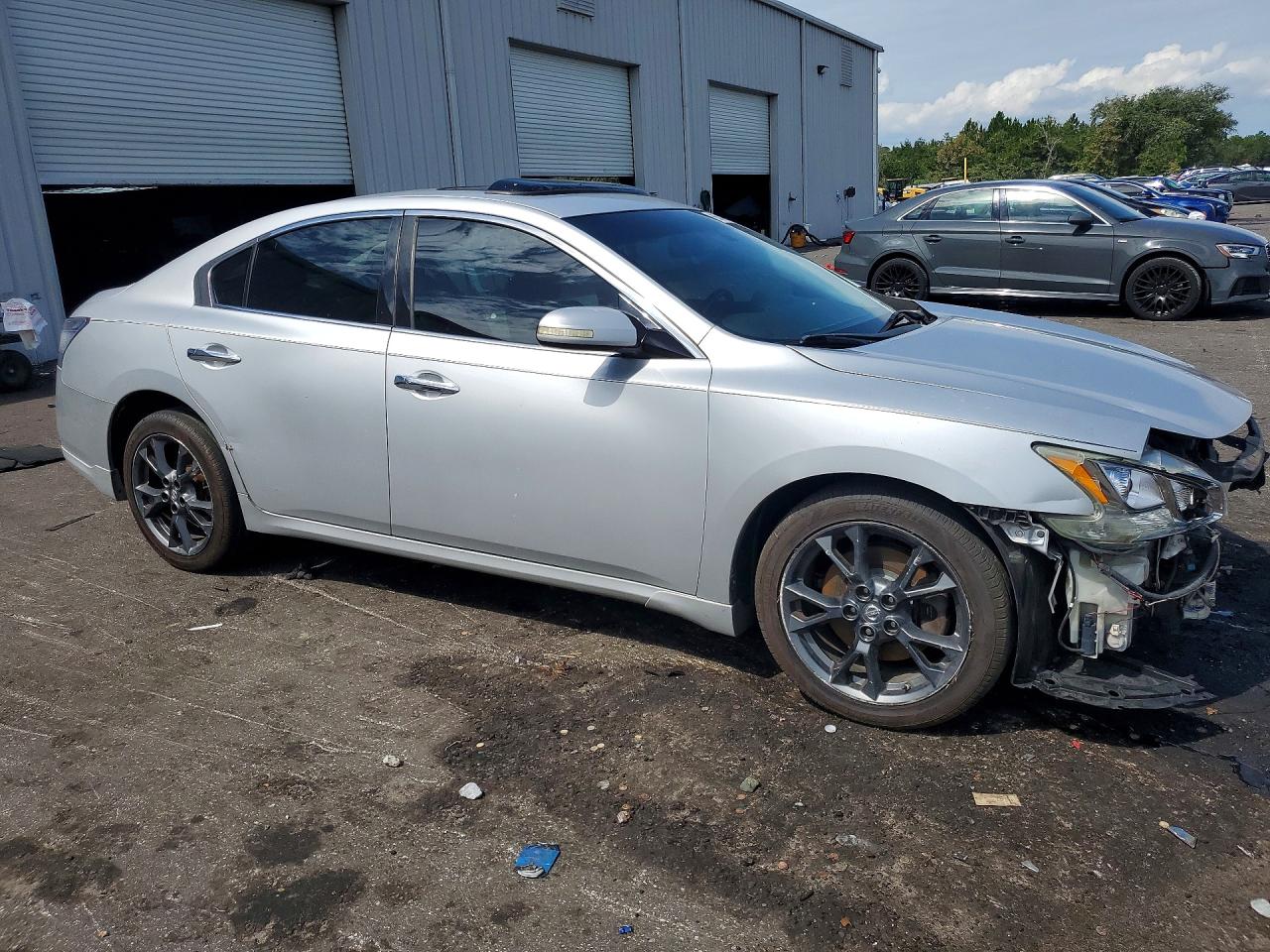 2014 Nissan Maxima 3.5 Sv Silver vin: 1N4AA5AP5EC489355