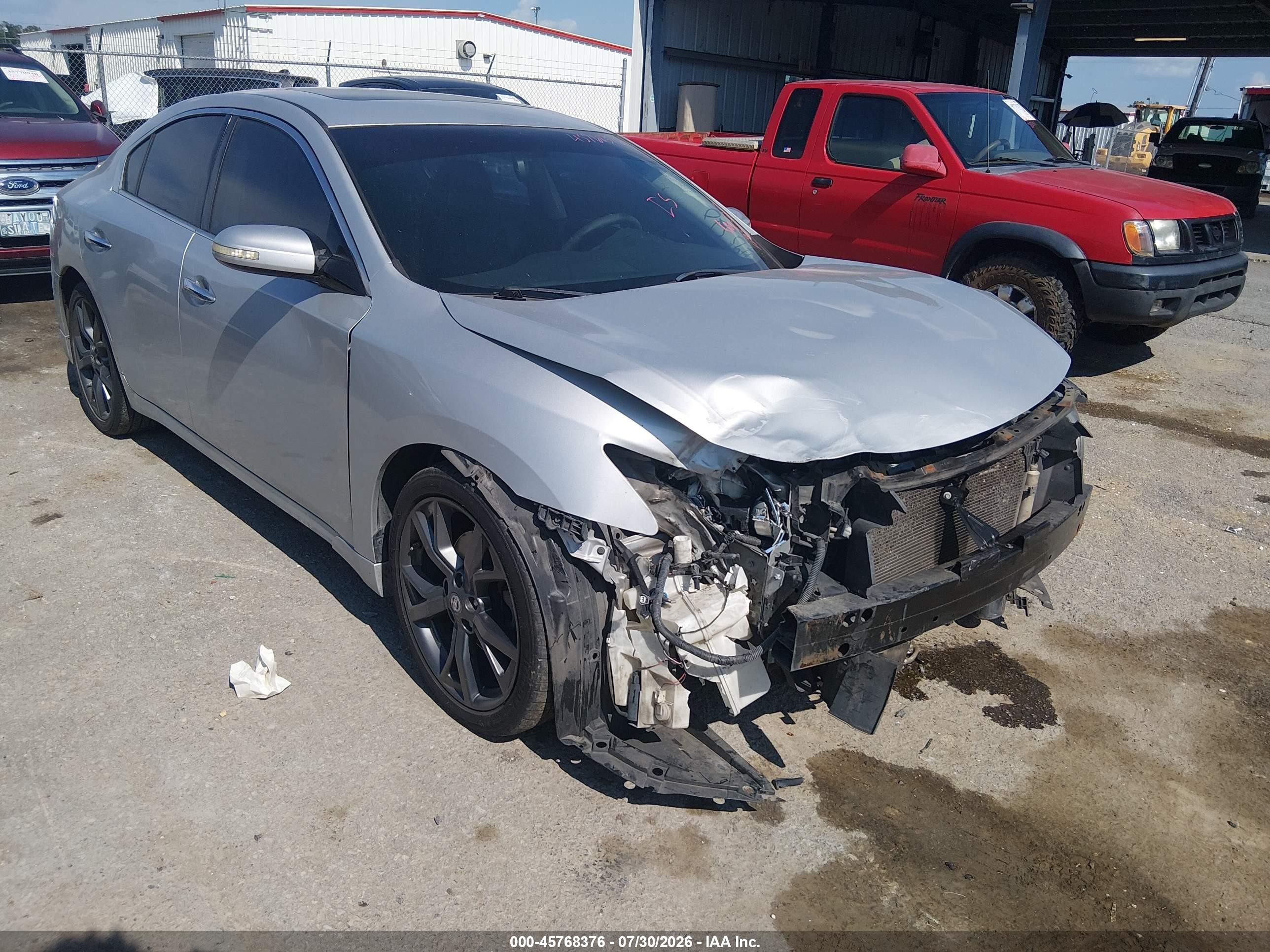 2014 Nissan Maxima 3.5 Sv Silver vin: 1N4AA5AP5EC495320
