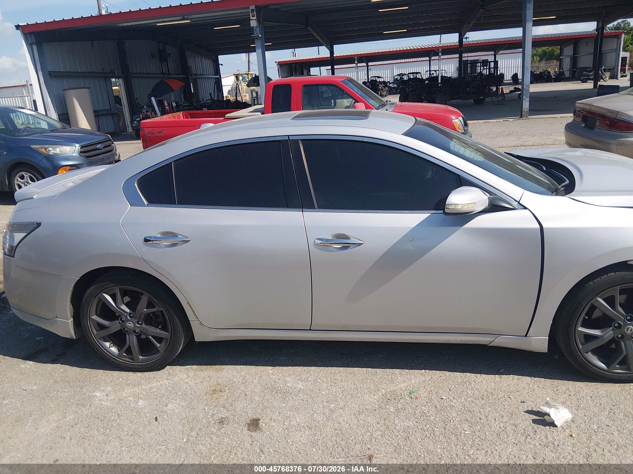 2014 Nissan Maxima 3.5 Sv Silver vin: 1N4AA5AP5EC495320