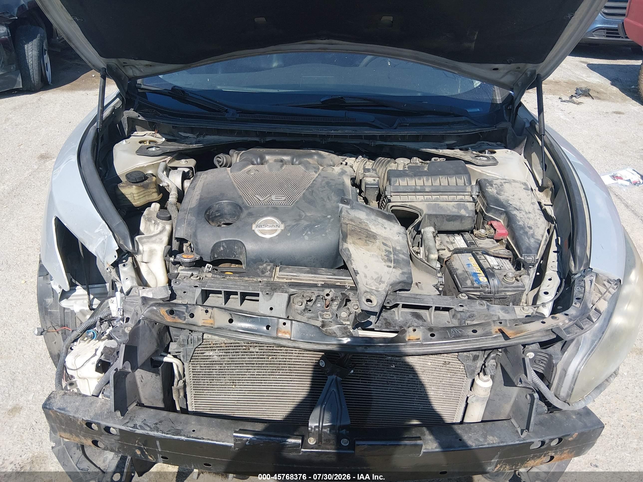 2014 Nissan Maxima 3.5 Sv Silver vin: 1N4AA5AP5EC495320