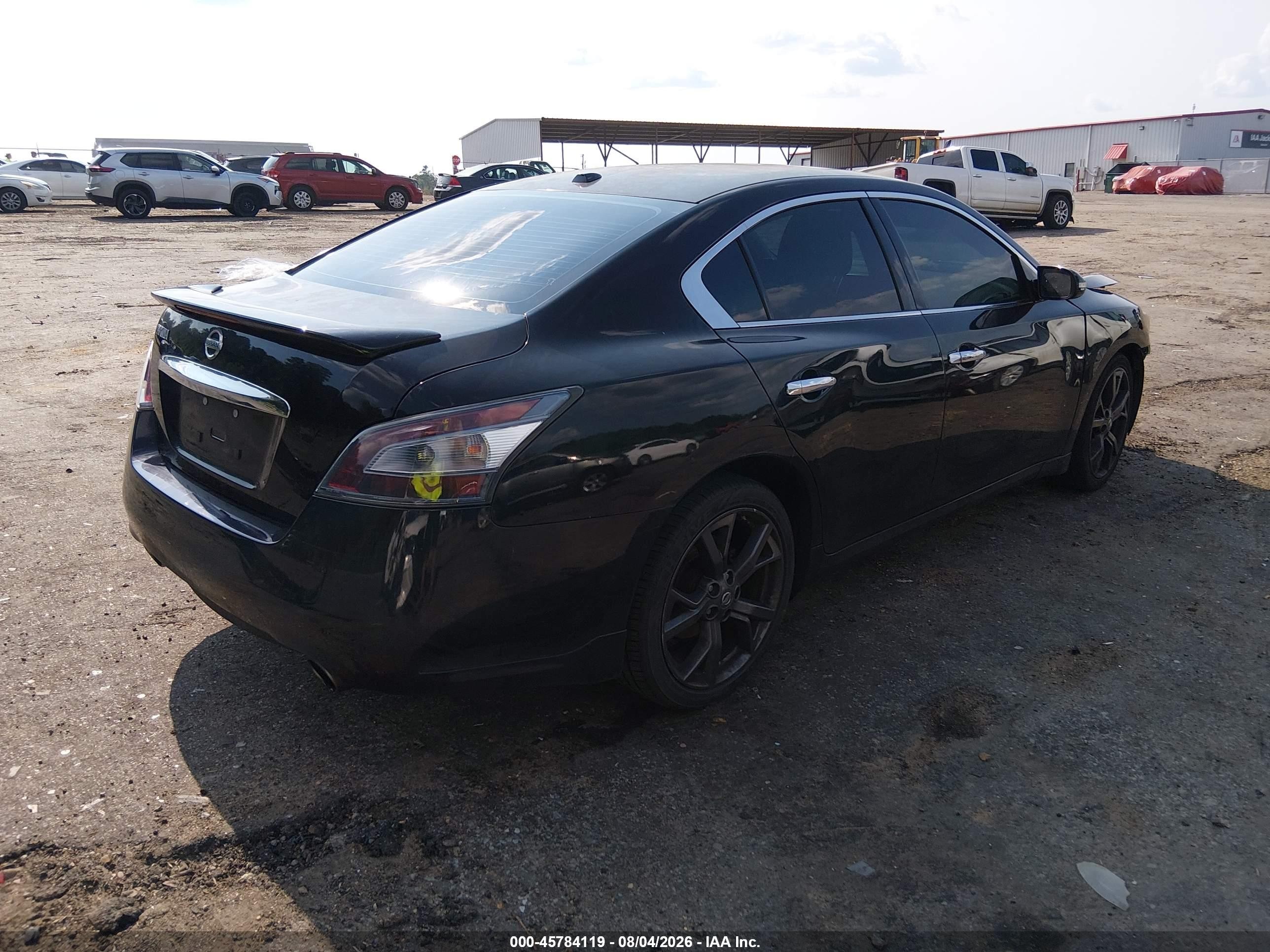 2014 Nissan Maxima 3.5 Sv Black vin: 1N4AA5AP5EC495415