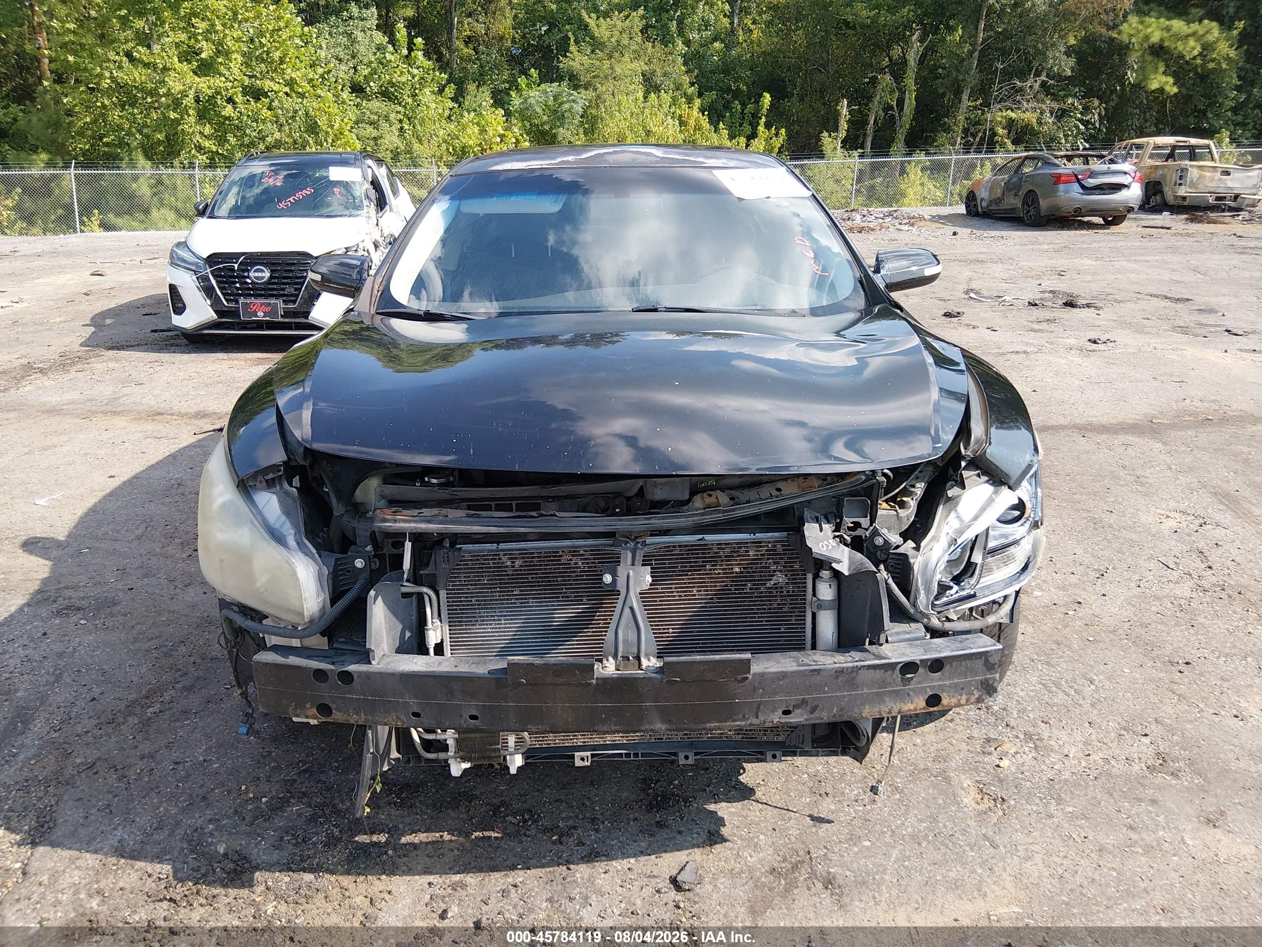 2014 Nissan Maxima 3.5 Sv Black vin: 1N4AA5AP5EC495415