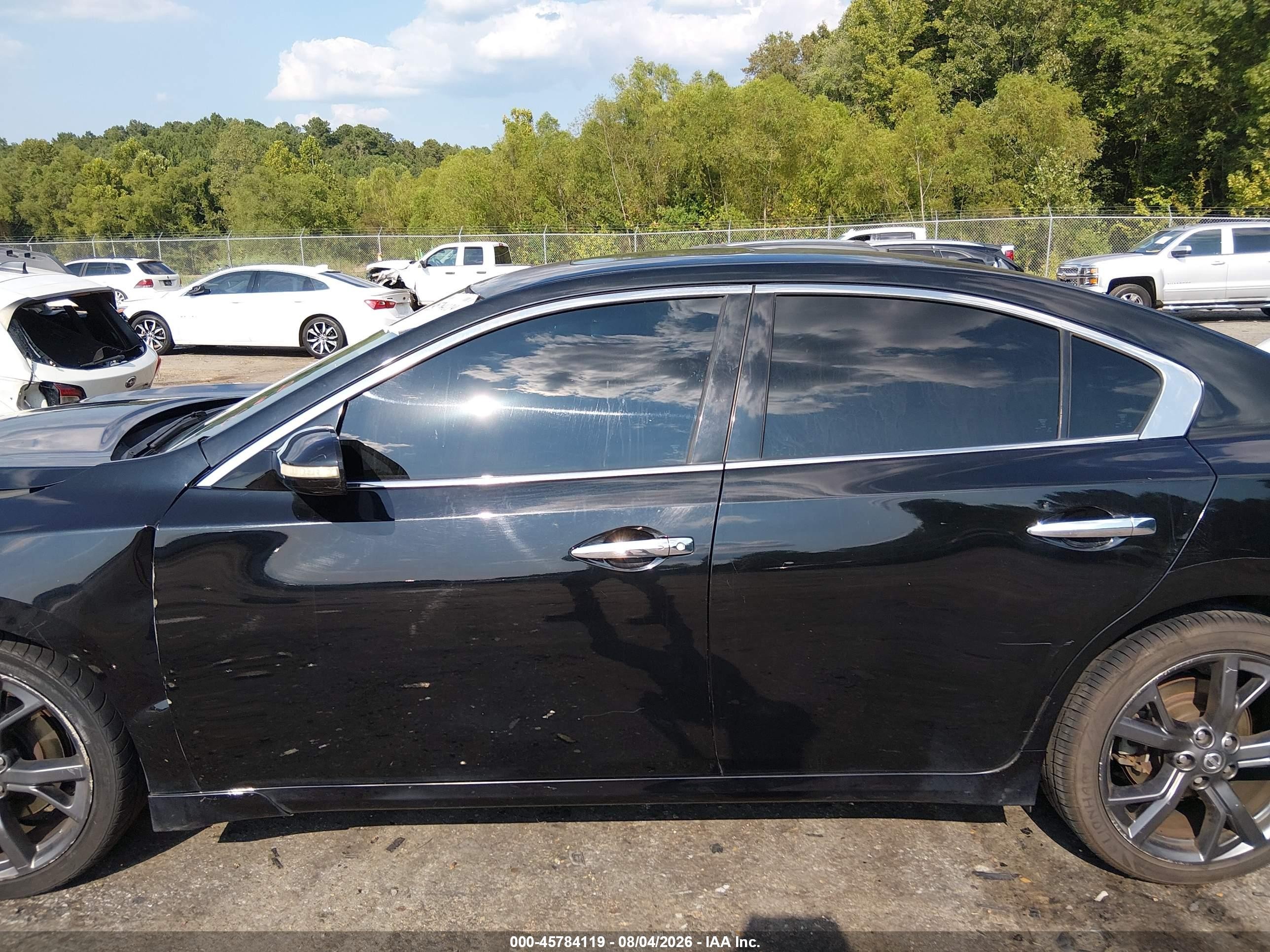 2014 Nissan Maxima 3.5 Sv Black vin: 1N4AA5AP5EC495415