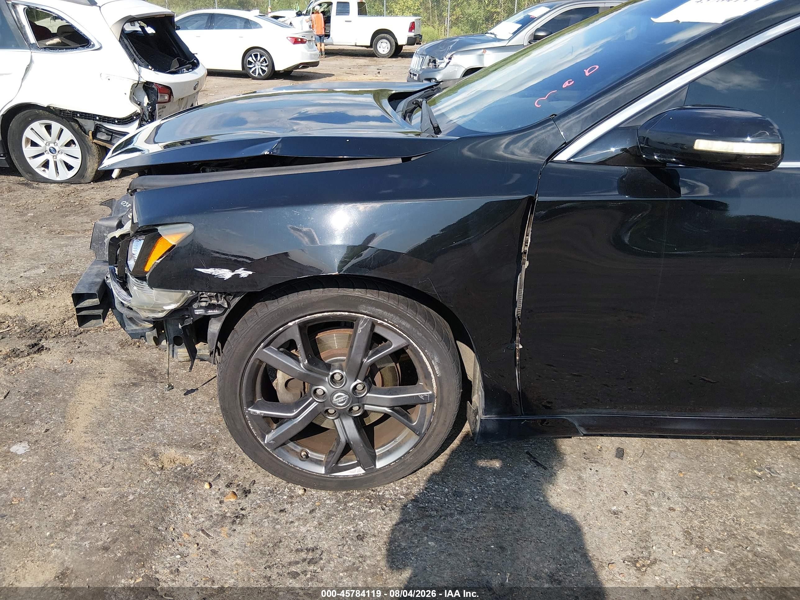 2014 Nissan Maxima 3.5 Sv Black vin: 1N4AA5AP5EC495415