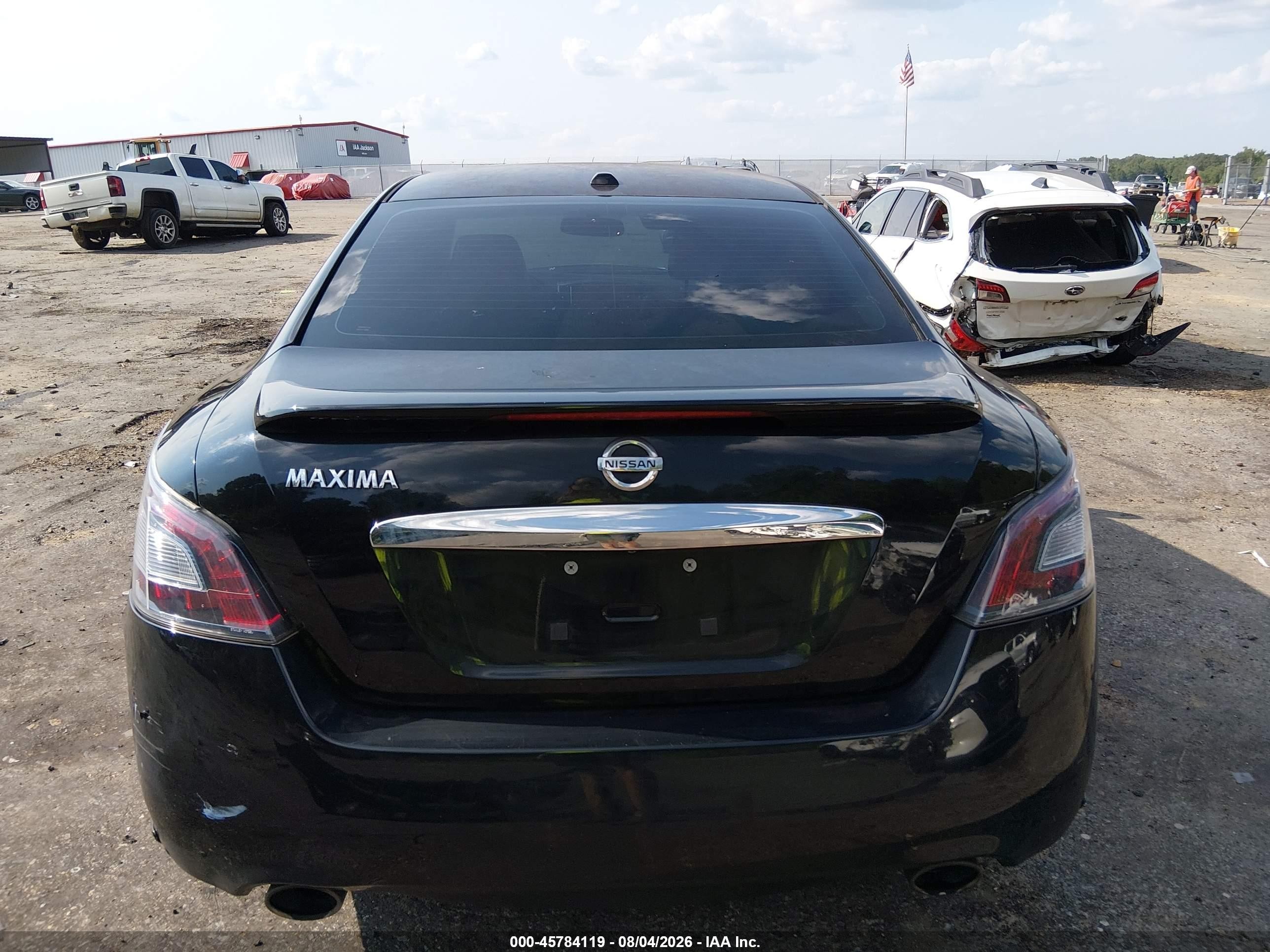 2014 Nissan Maxima 3.5 Sv Black vin: 1N4AA5AP5EC495415
