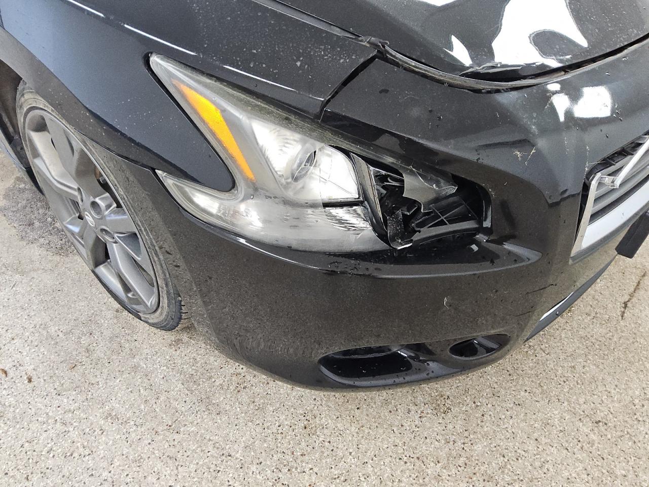 2014 Nissan Maxima 3.5 Sv Black vin: 1N4AA5AP5EC907784 Damage: Front Bumper, Broken, Replacement Required