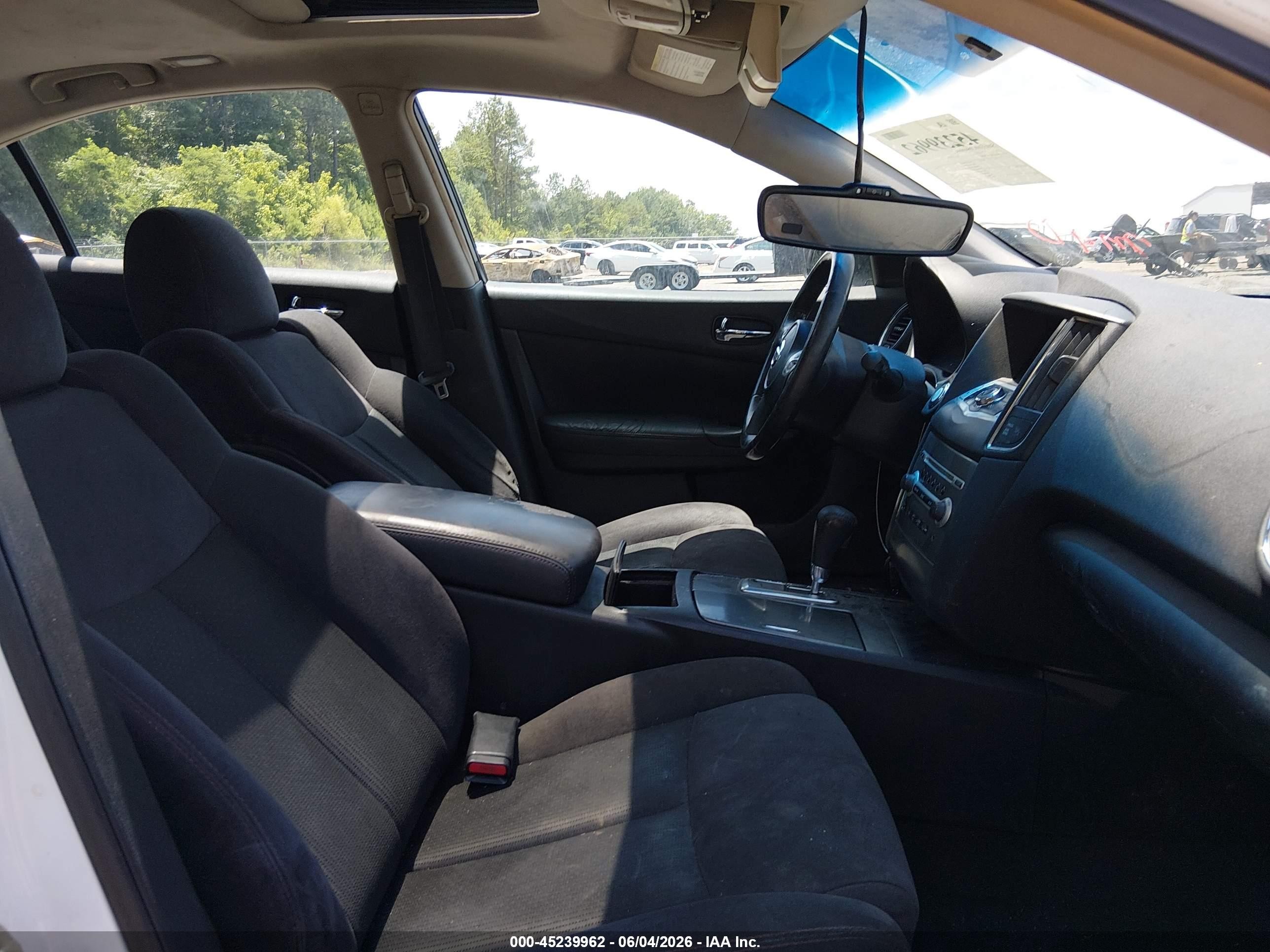 2014 Nissan Maxima 3.5 S Белый vin: 1N4AA5AP5EC909082