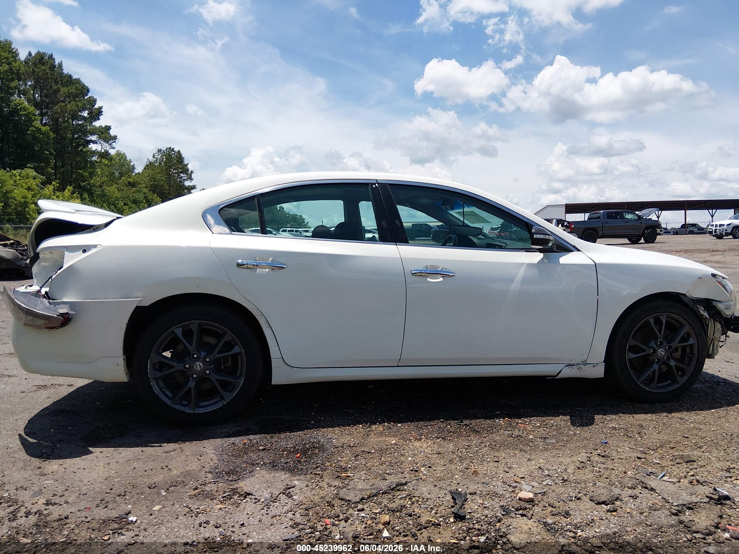 2014 Nissan Maxima 3.5 S Белый vin: 1N4AA5AP5EC909082