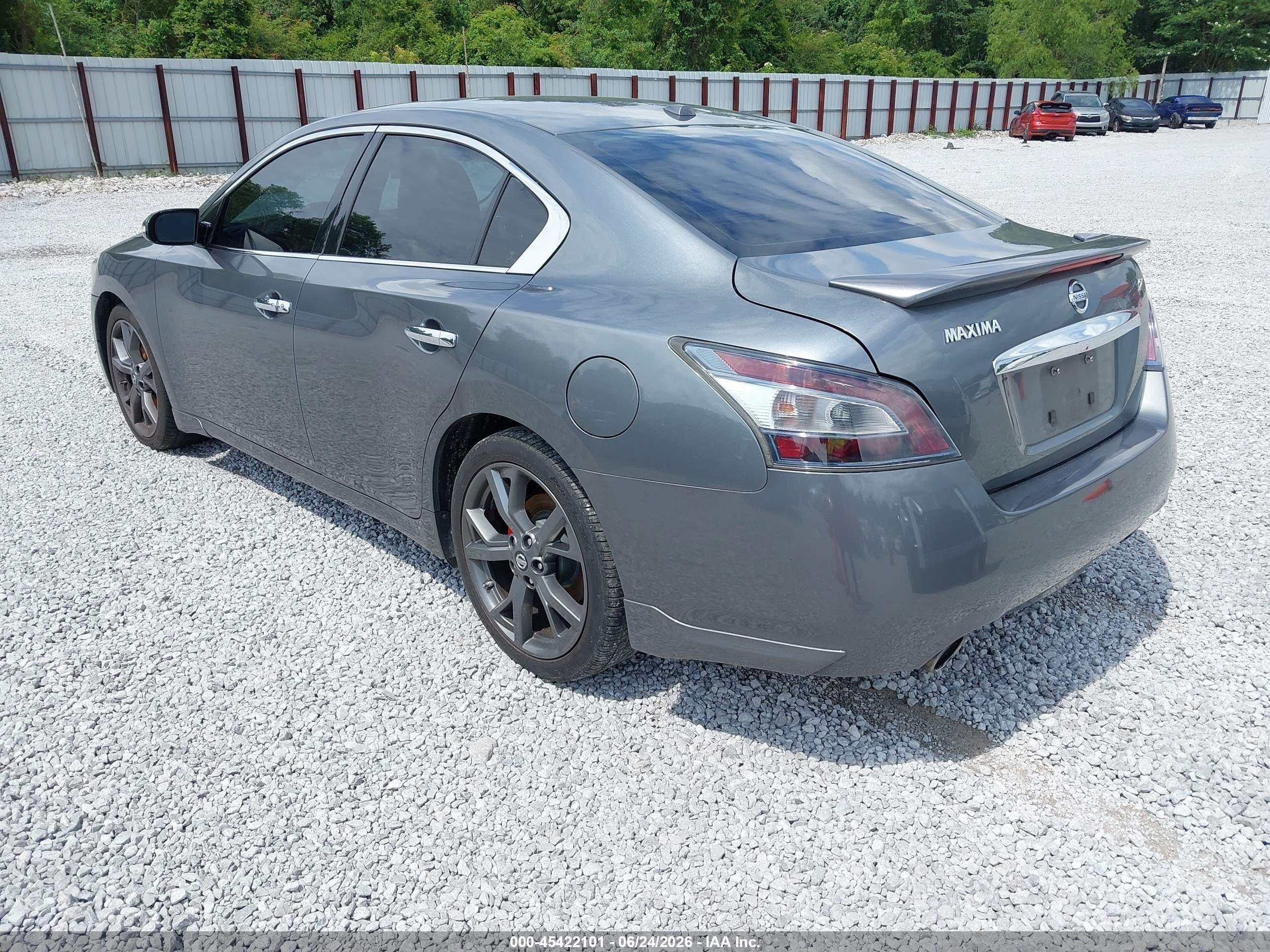 2014 Nissan Maxima 3.5 Sv Gray vin: 1N4AA5AP5EC911740