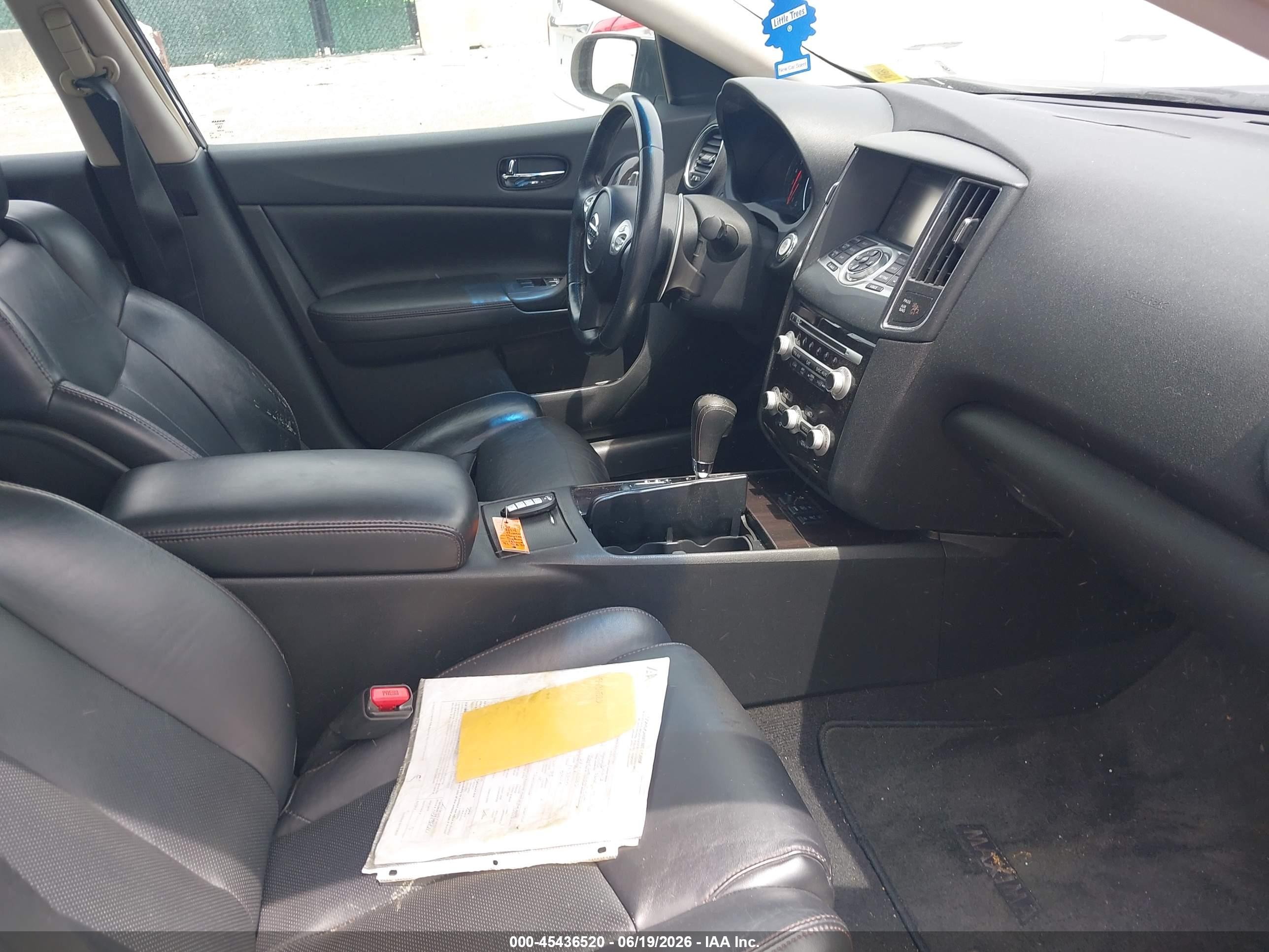 2014 Nissan Maxima 3.5 Sv Black vin: 1N4AA5AP5EC915349