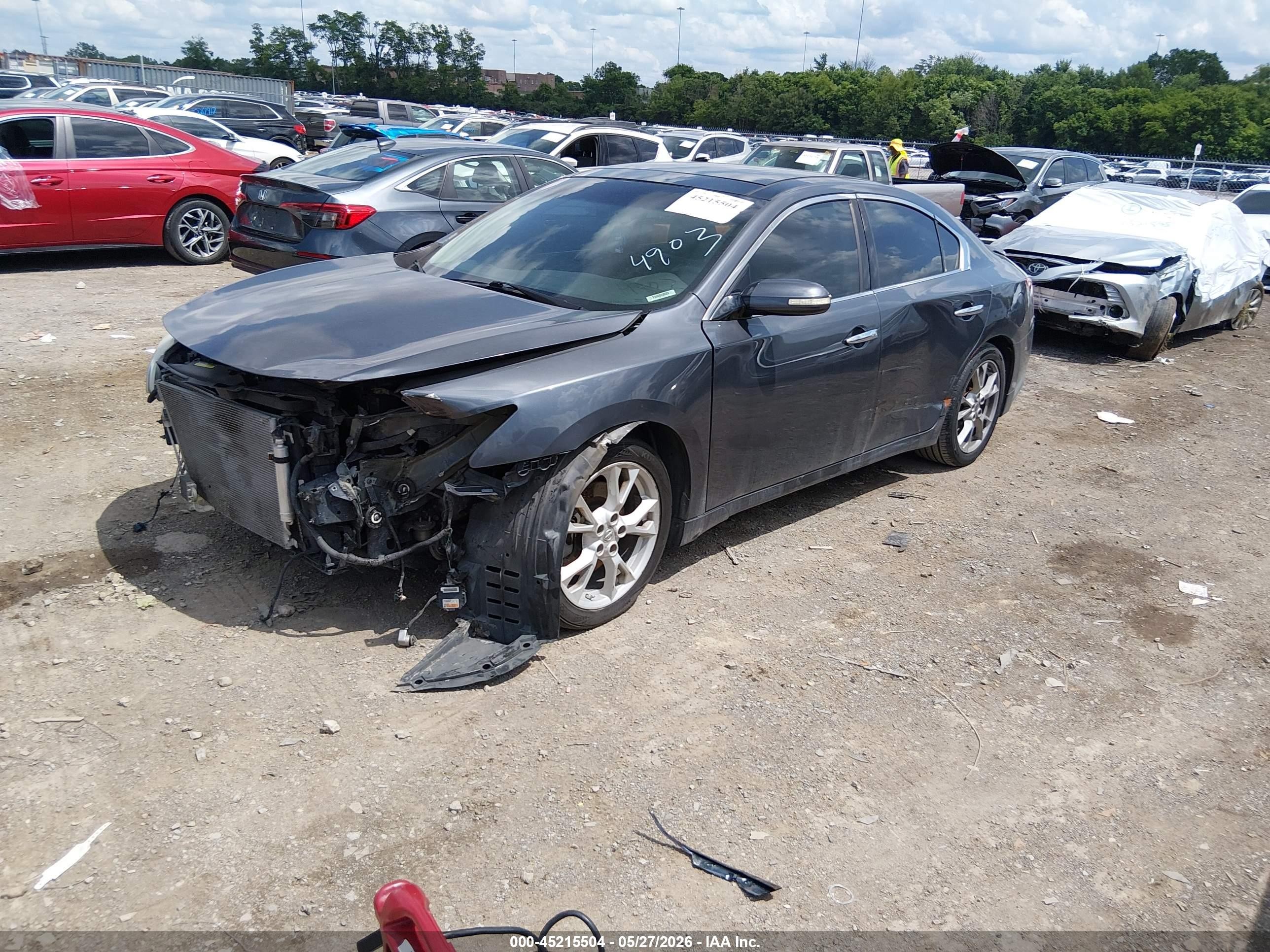 2010 Nissan Maxima 3.5 Sv Light Blue vin: 1N4AA5AP6AC804903
