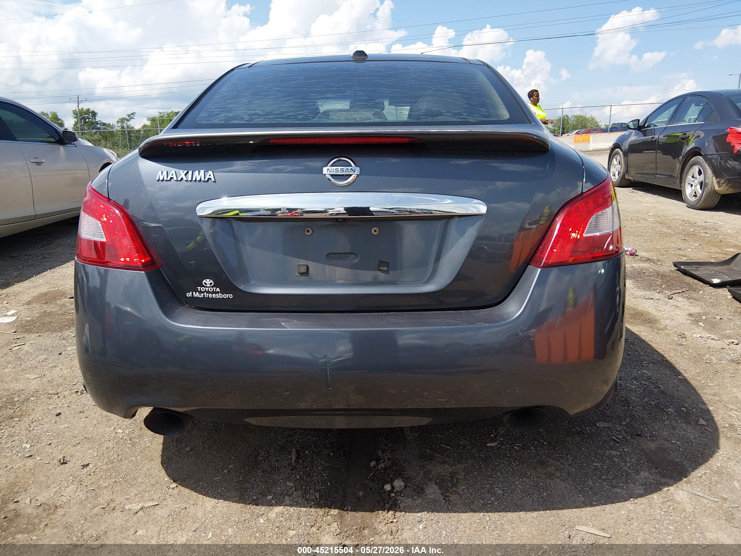 2010 Nissan Maxima 3.5 Sv Light Blue vin: 1N4AA5AP6AC804903