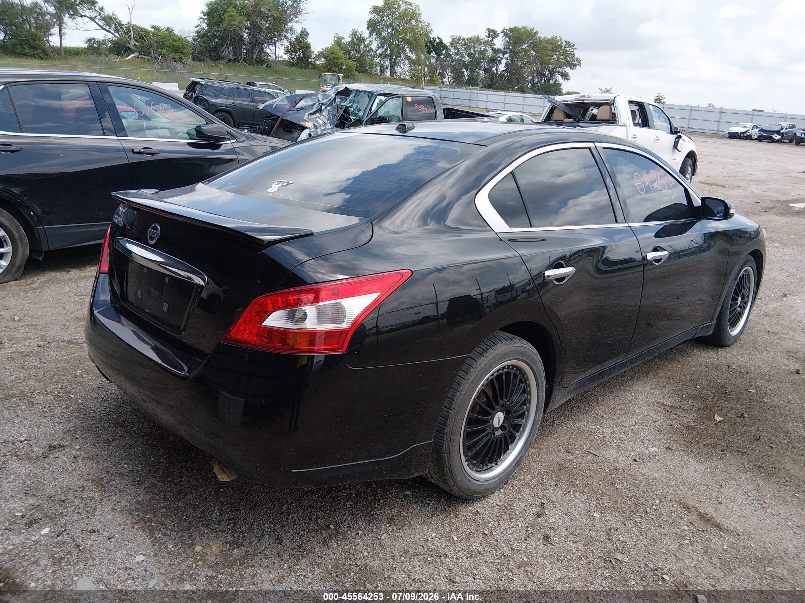 2010 Nissan Maxima 3.5 Sv Black vin: 1N4AA5AP6AC824228