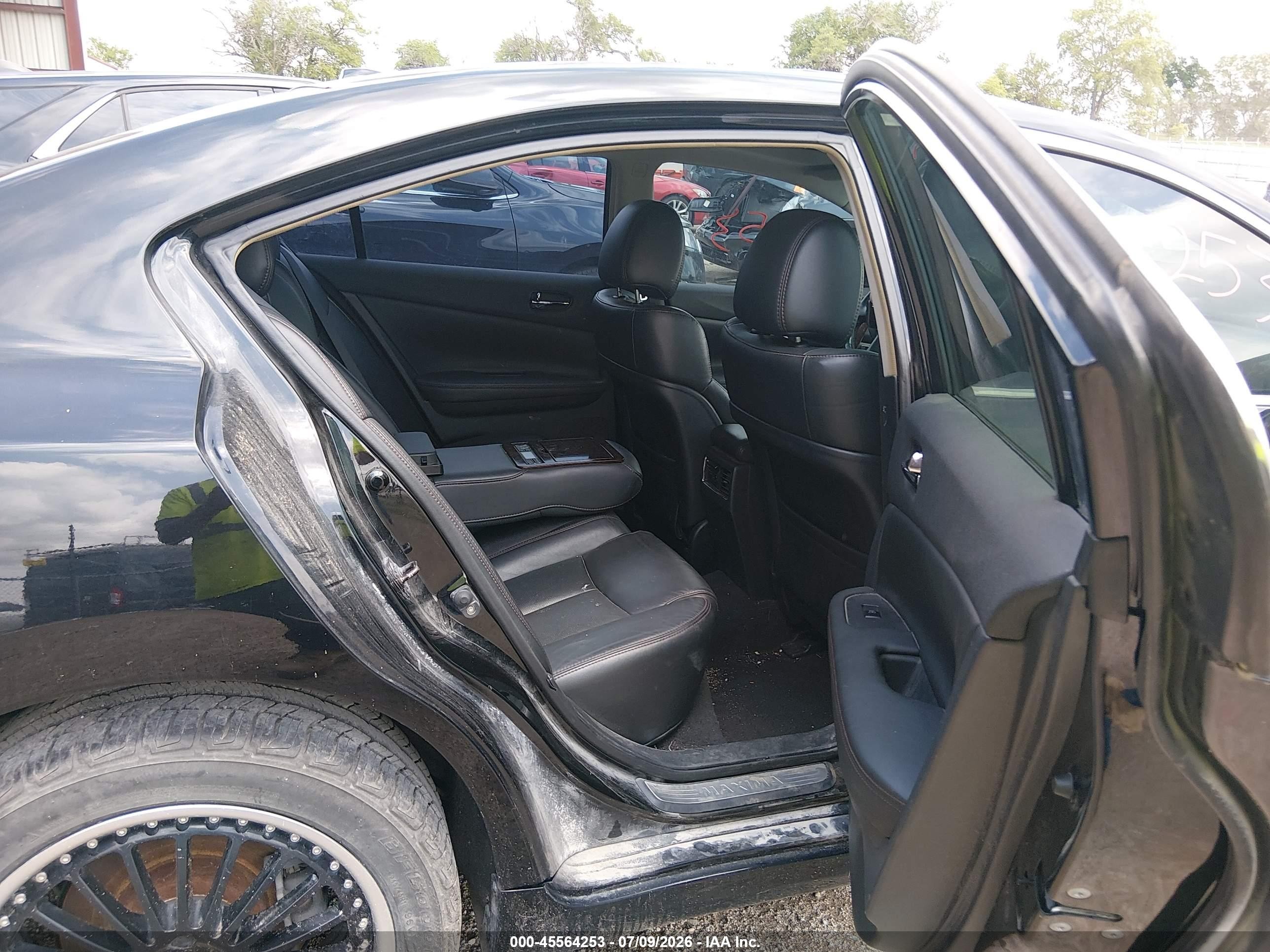 2010 Nissan Maxima 3.5 Sv Black vin: 1N4AA5AP6AC824228