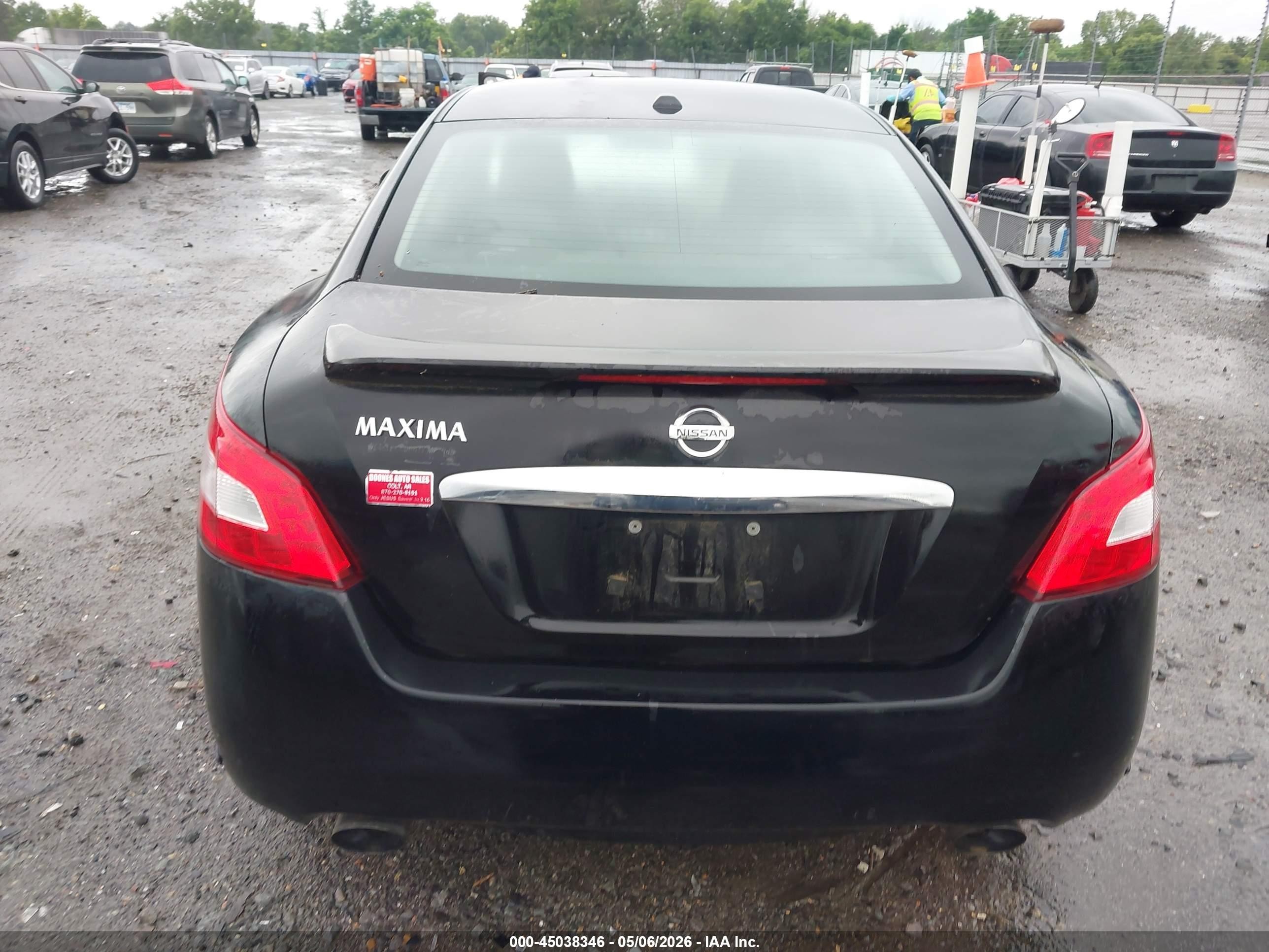 2010 Nissan Maxima 3.5 Sv Black vin: 1N4AA5AP6AC832233