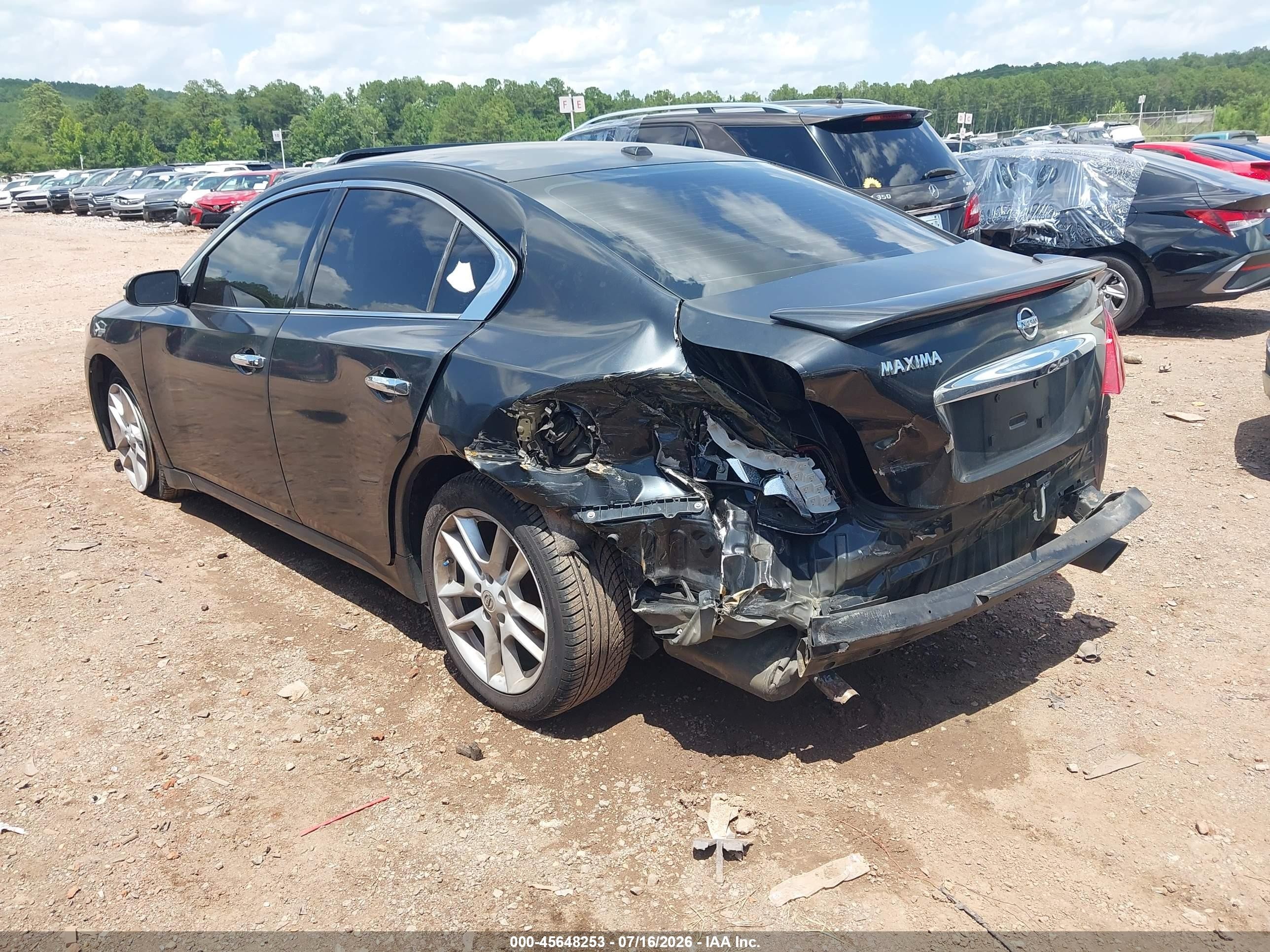 2010 Nissan Maxima 3.5 Sv Black vin: 1N4AA5AP6AC863451