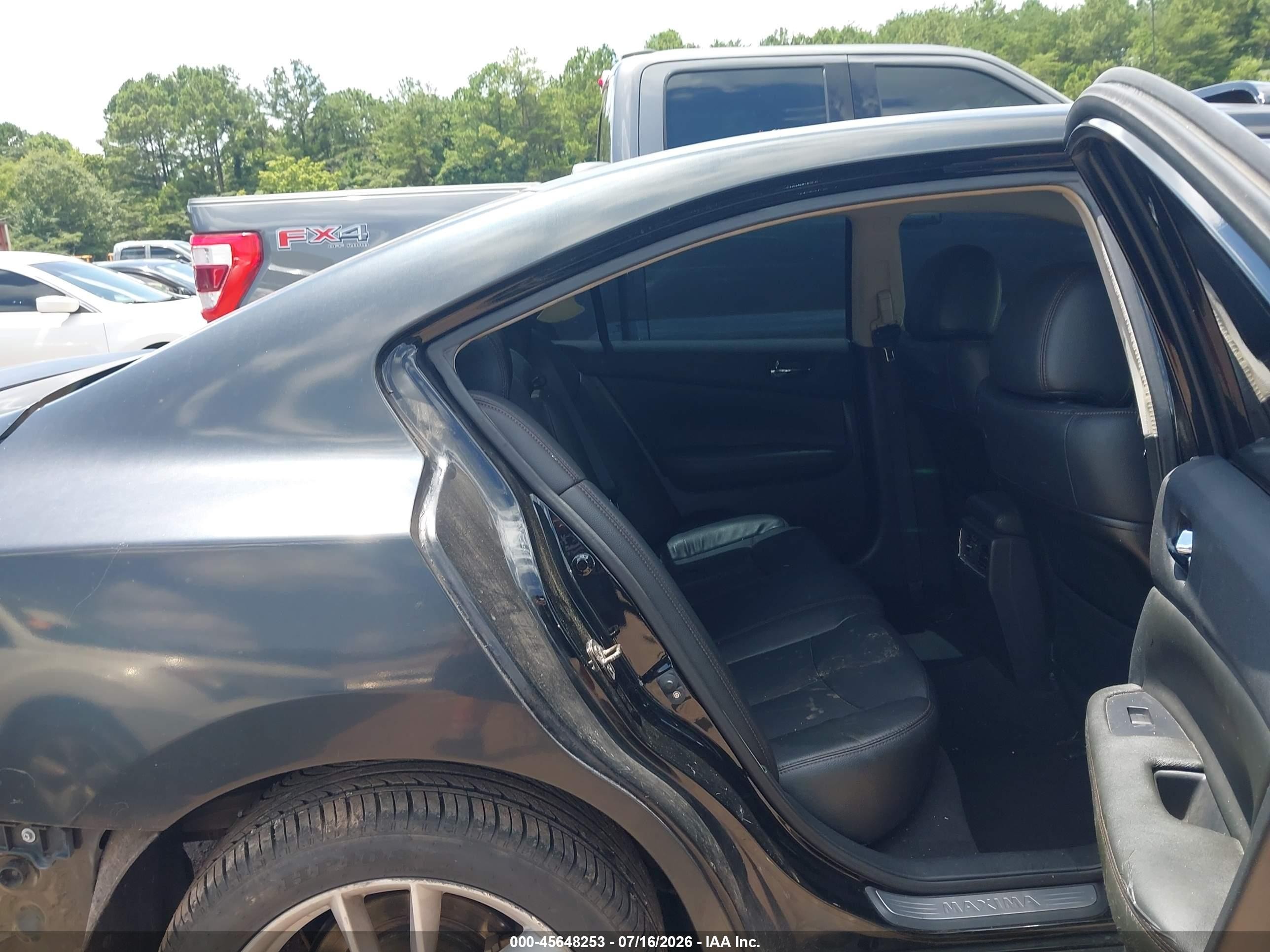 2010 Nissan Maxima 3.5 Sv Black vin: 1N4AA5AP6AC863451