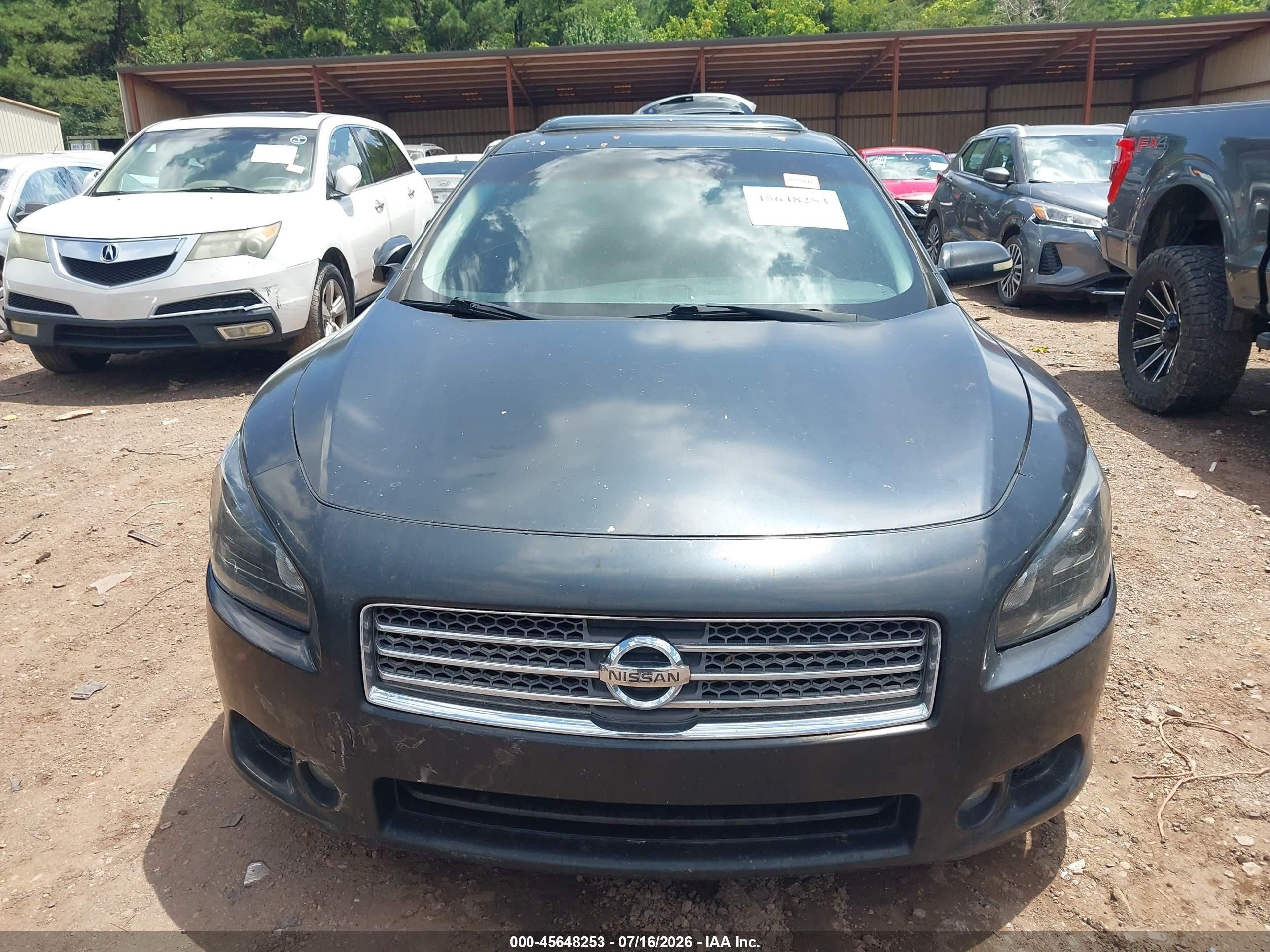 2010 Nissan Maxima 3.5 Sv Black vin: 1N4AA5AP6AC863451