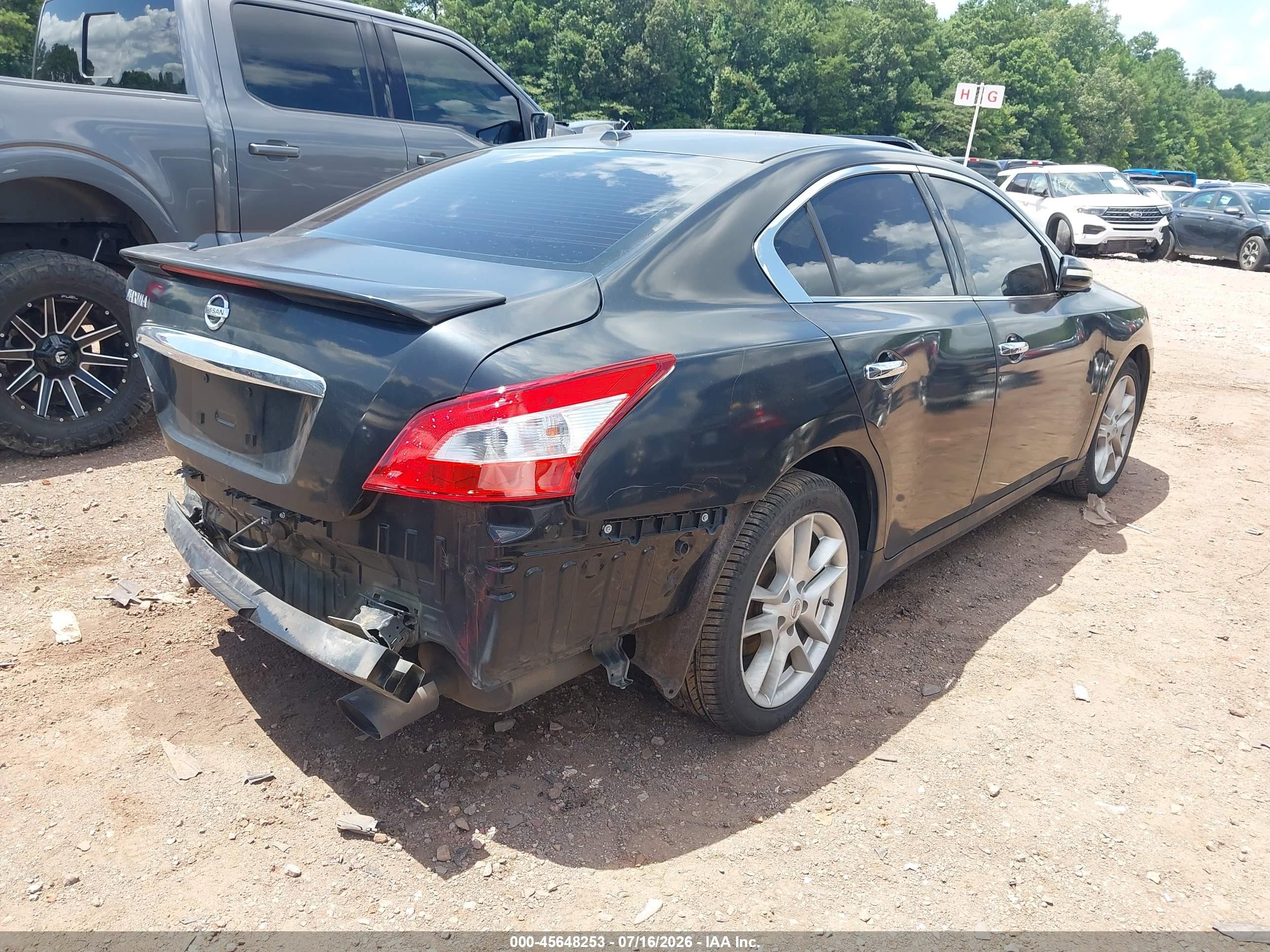 2010 Nissan Maxima 3.5 Sv Black vin: 1N4AA5AP6AC863451