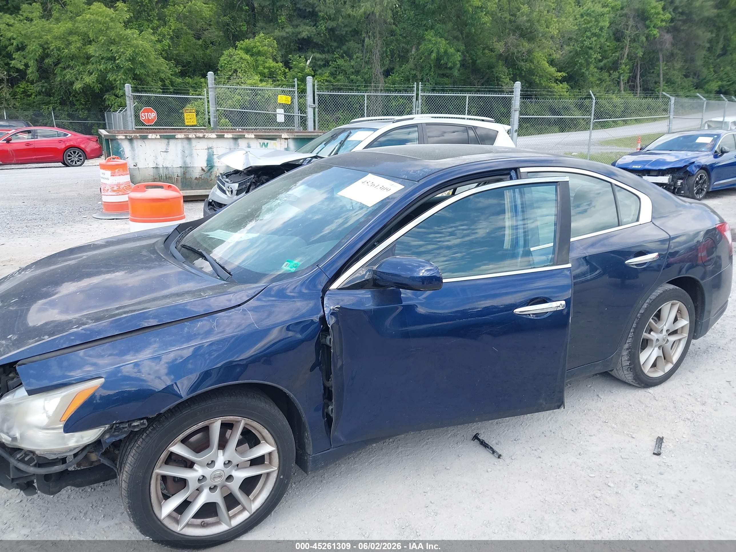 2010 Nissan Maxima 3.5 S Blue vin: 1N4AA5AP6AC873770