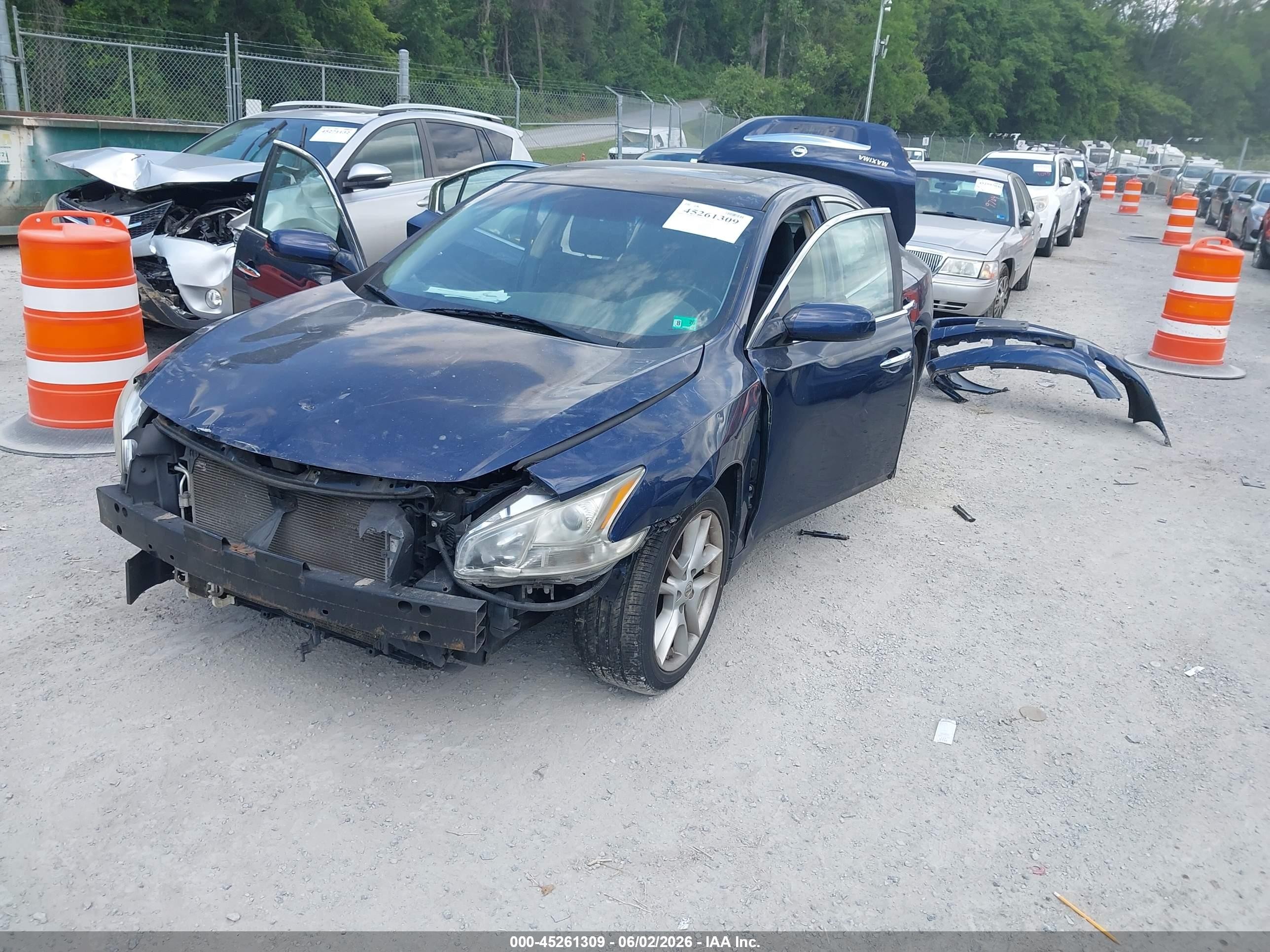 2010 Nissan Maxima 3.5 S Blue vin: 1N4AA5AP6AC873770