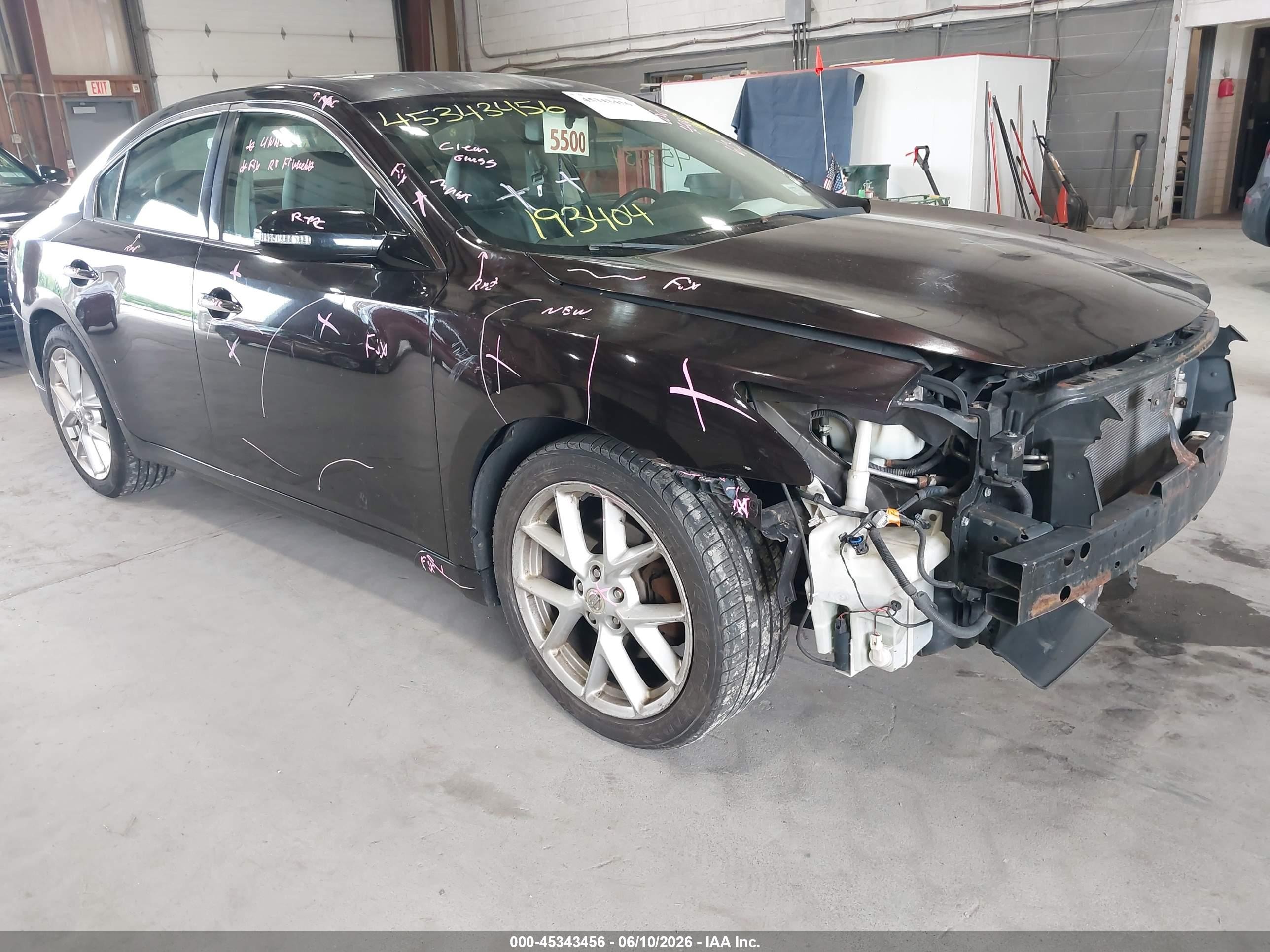 2010 Nissan Maxima 3.5 Sv Brown vin: 1N4AA5AP6AC874398