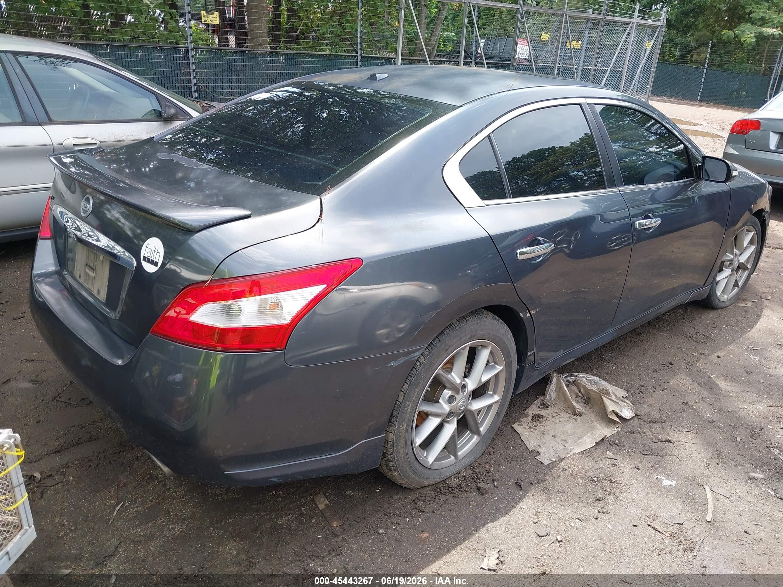 2011 Nissan Maxima 3.5 Sv Gray vin: 1N4AA5AP6BC811657