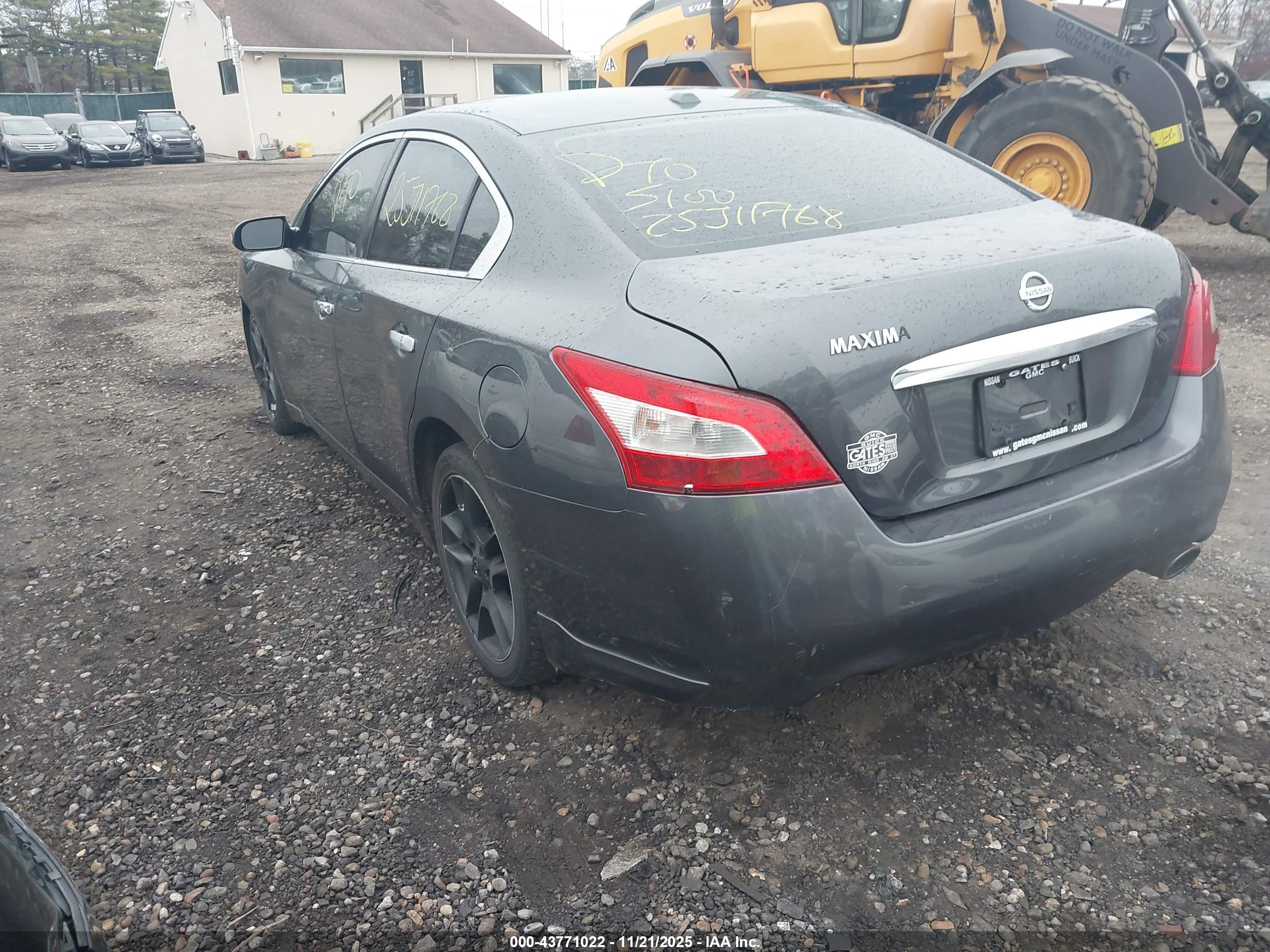 2011 Nissan Maxima 3.5 Sv Серый vin: 1N4AA5AP6BC815398