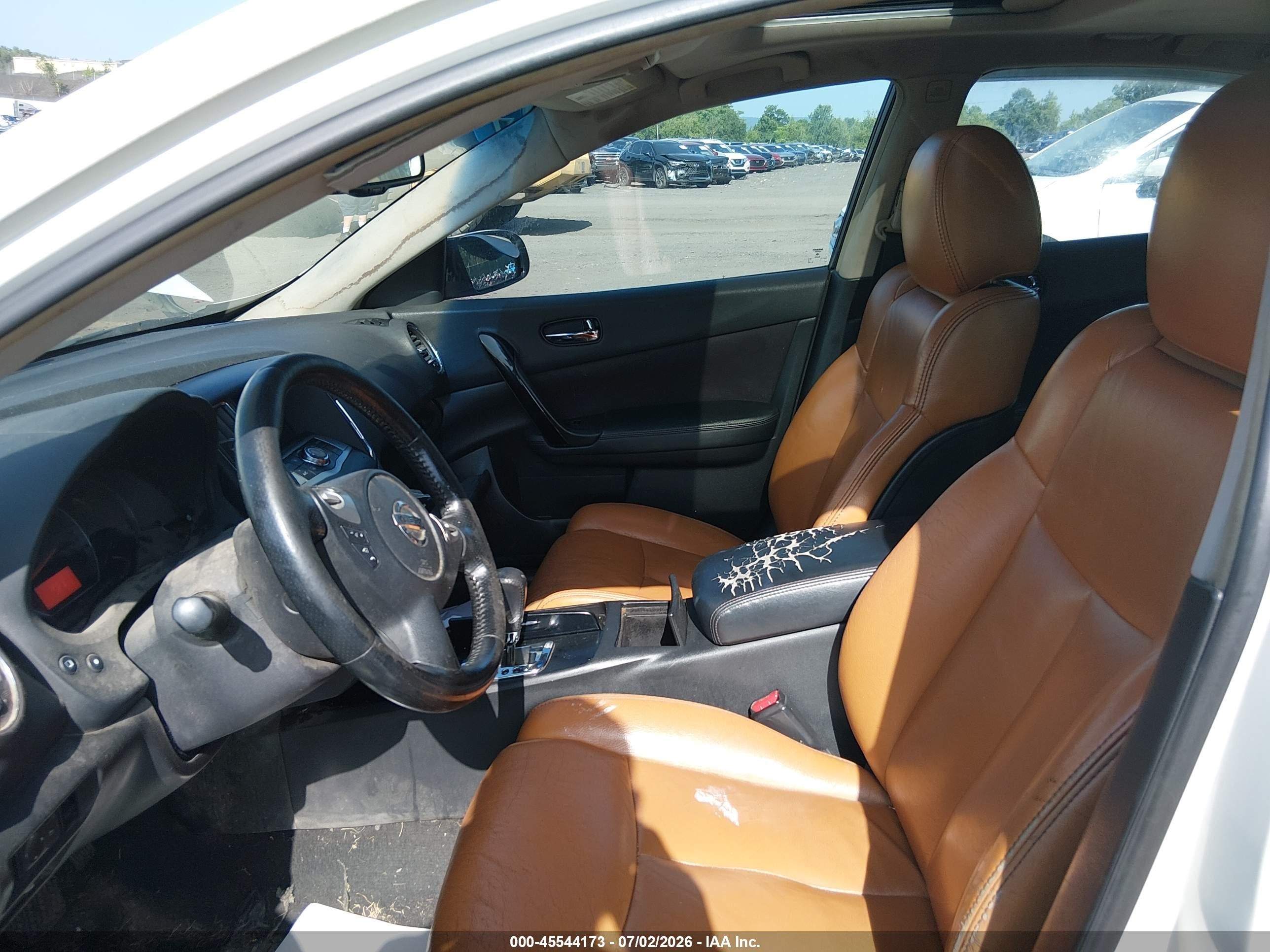 2011 Nissan Maxima 3.5 S White vin: 1N4AA5AP6BC825316
